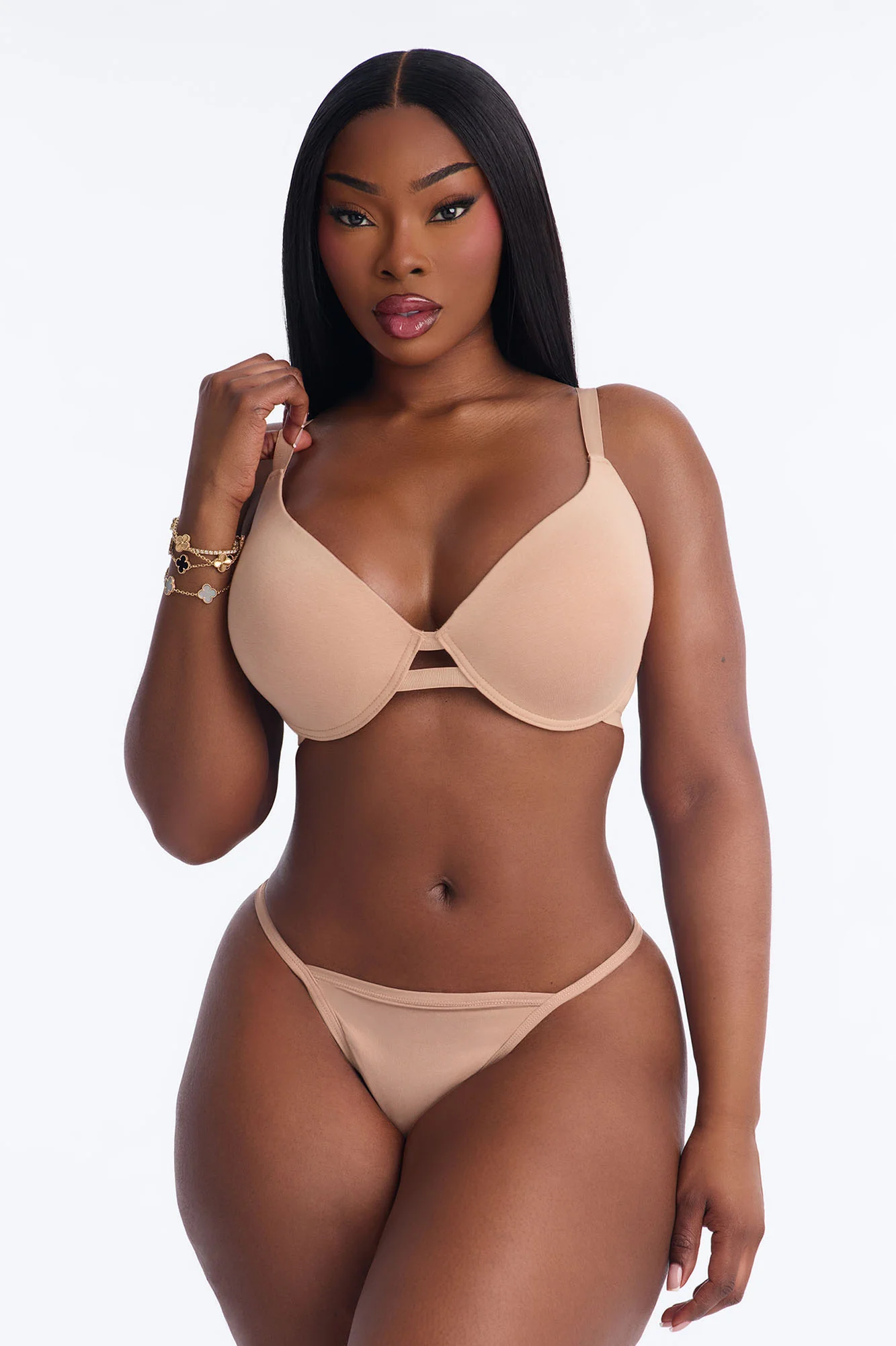 Nova Cotton TShirt Bra - Nude - Image 6
