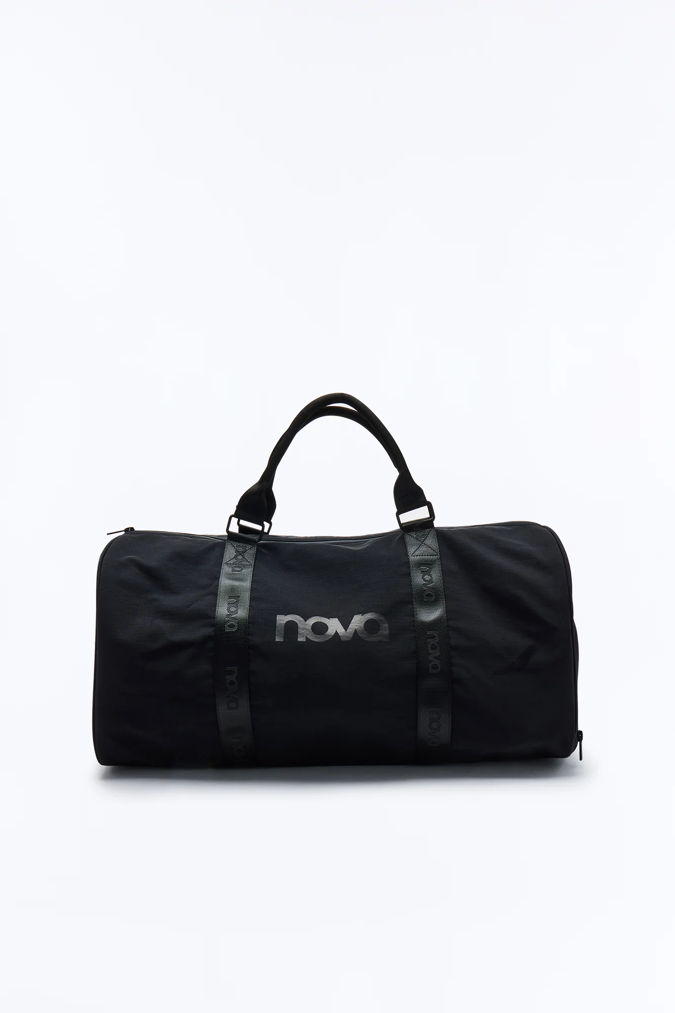 Nova Nylon Gym Duffel Bag - Black