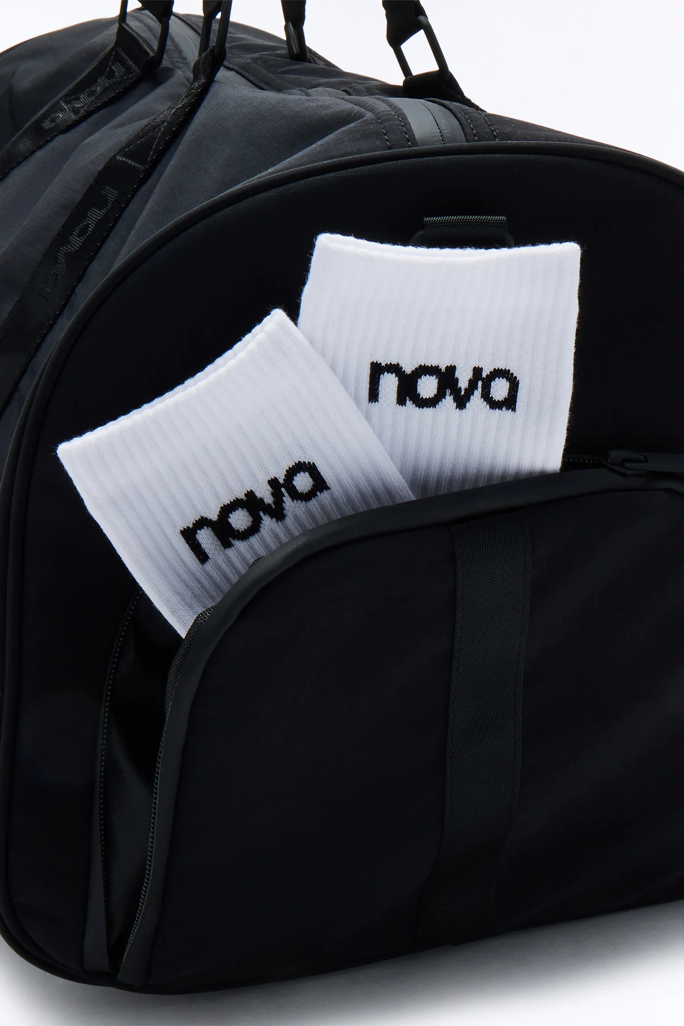 Nova Nylon Gym Duffel Bag - Black - Image 2