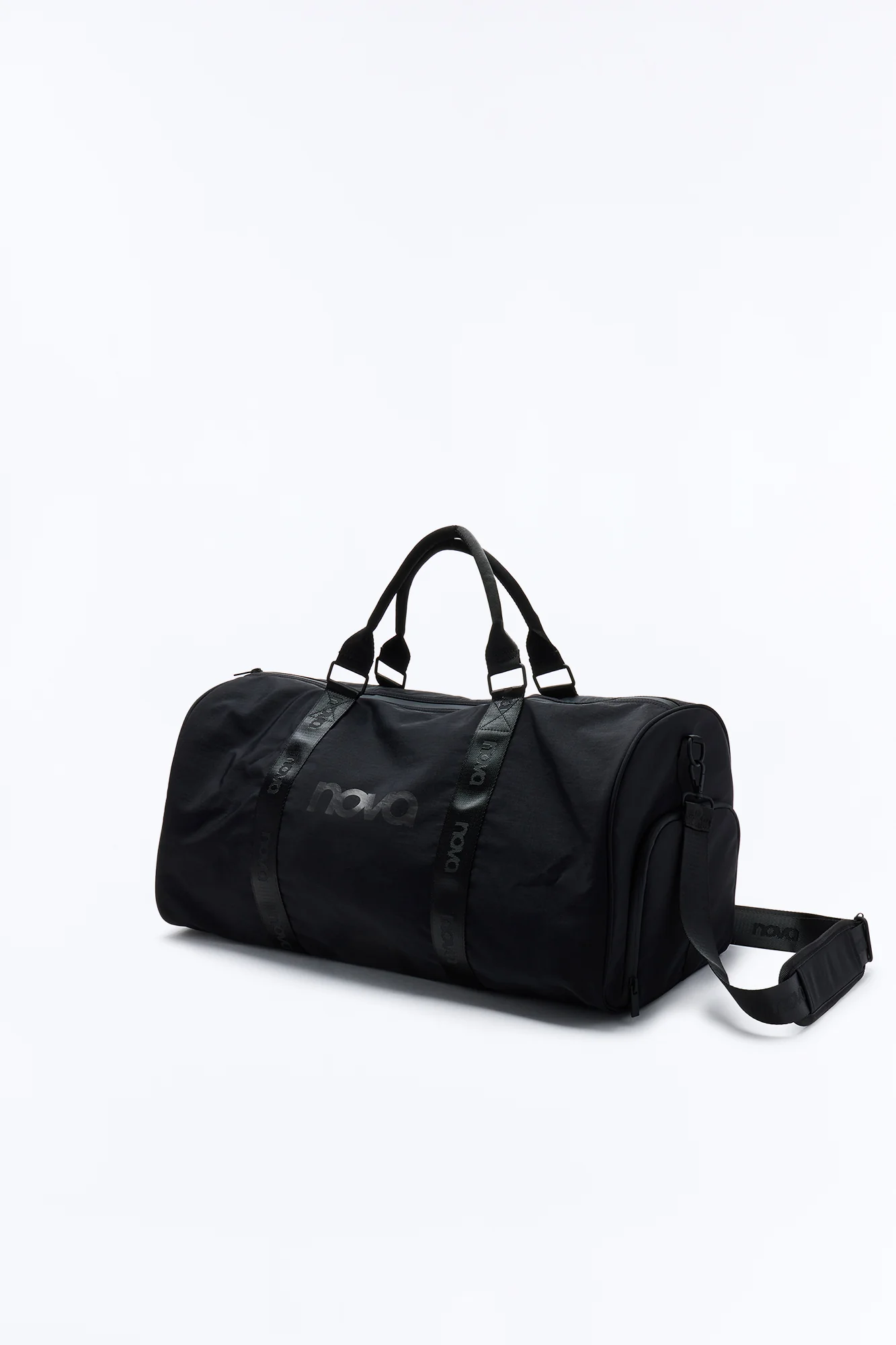 Nova Nylon Gym Duffel Bag - Black - Image 3