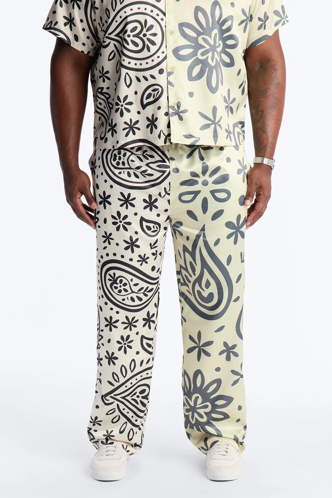 Noxos Straight Pants - Natural - Image 4