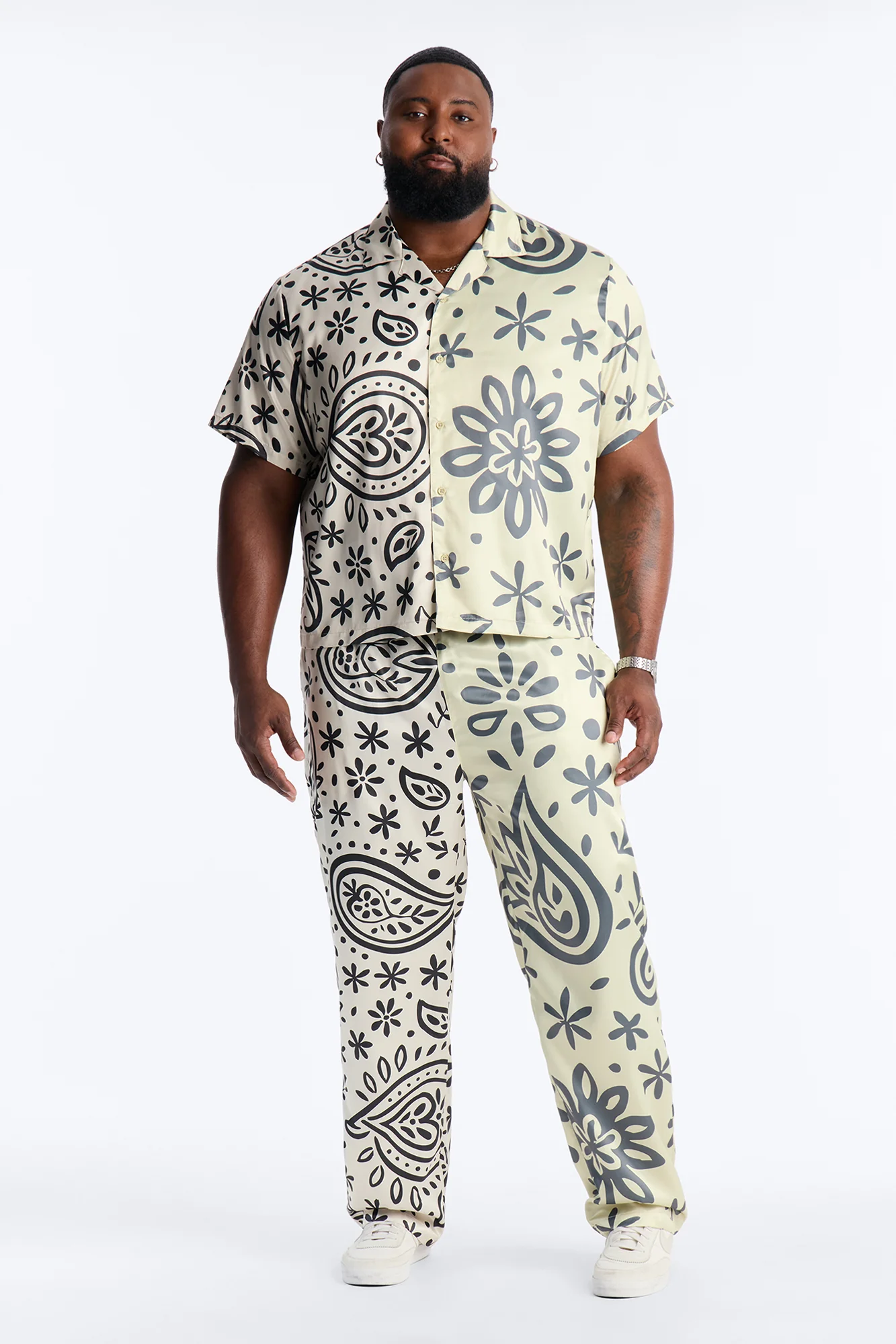 Noxos Straight Pants - Natural - Image 5