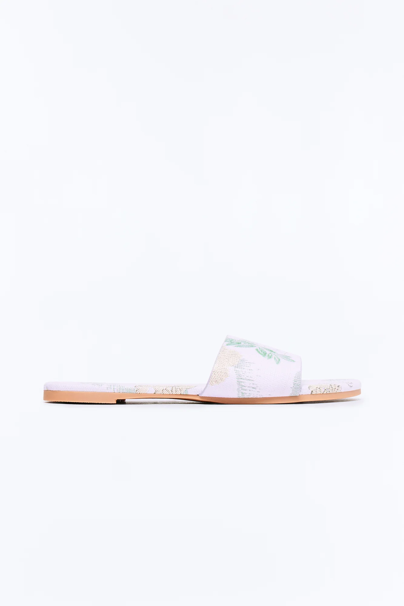 Nully Floral Slip On Sandals - Lilac