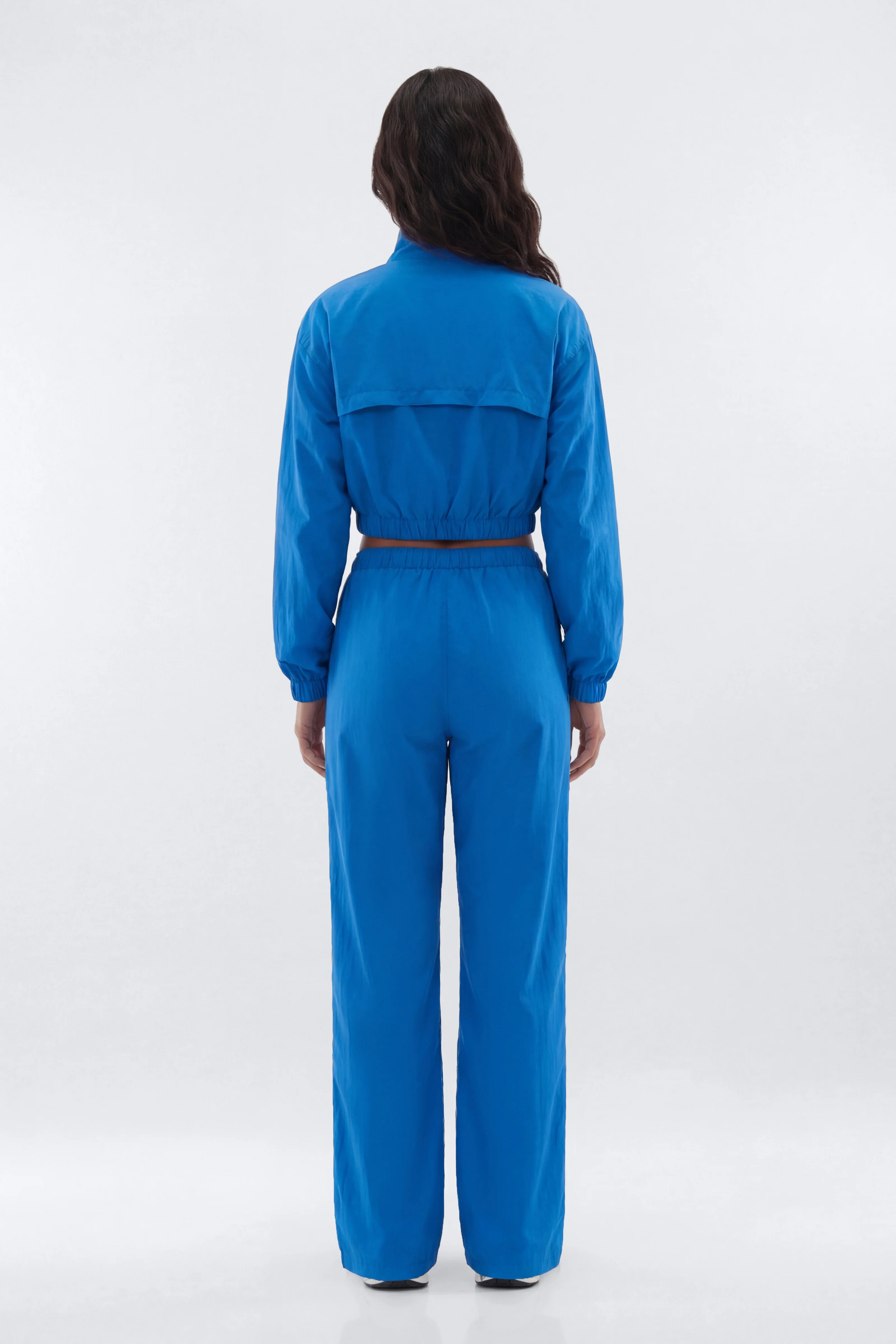 CoreNylon 31″ Zipper Windbreaker Track Pant - Blue - Image 4