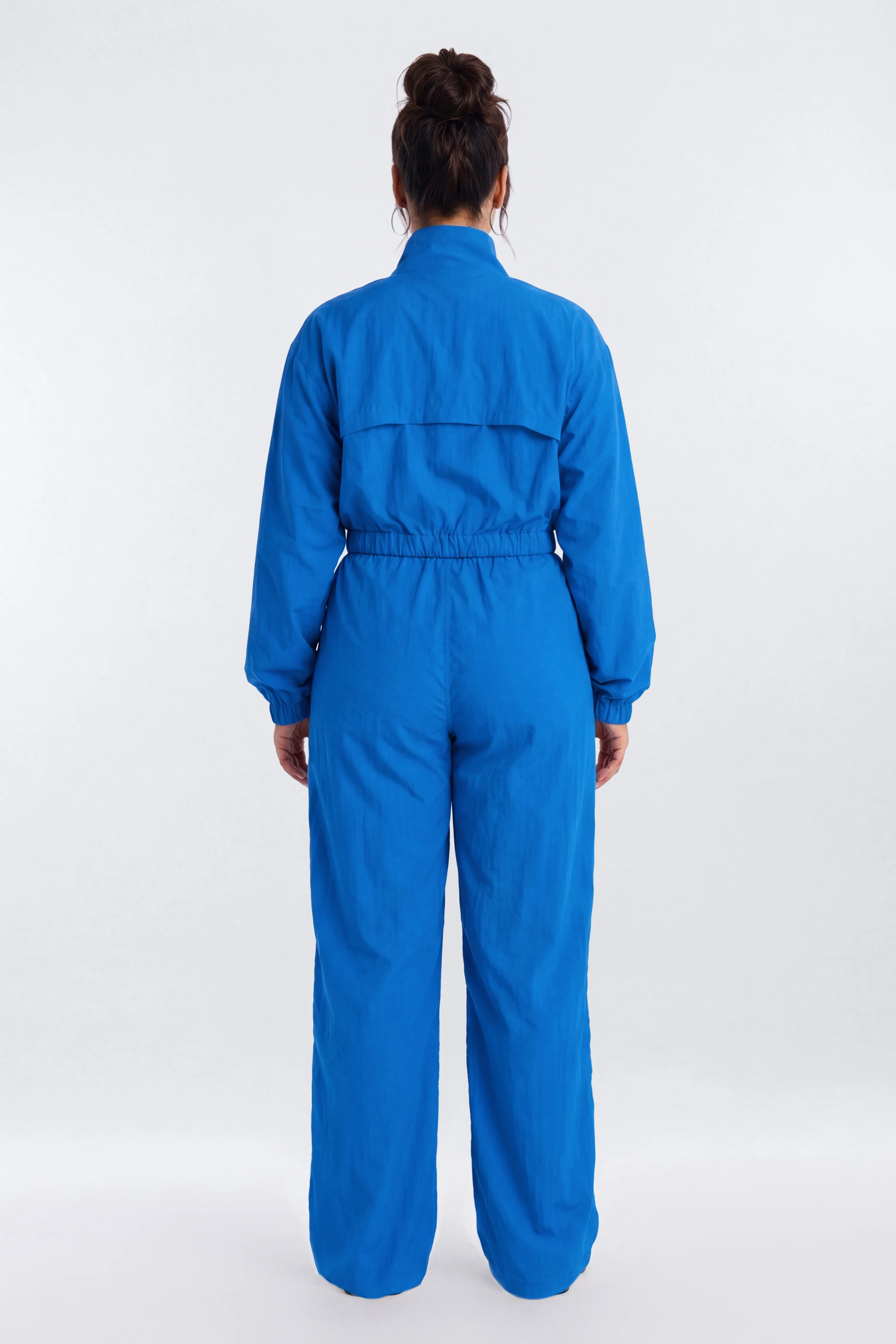 CoreNylon Cropped Windbreaker Sports Jacket - Blue - Image 7