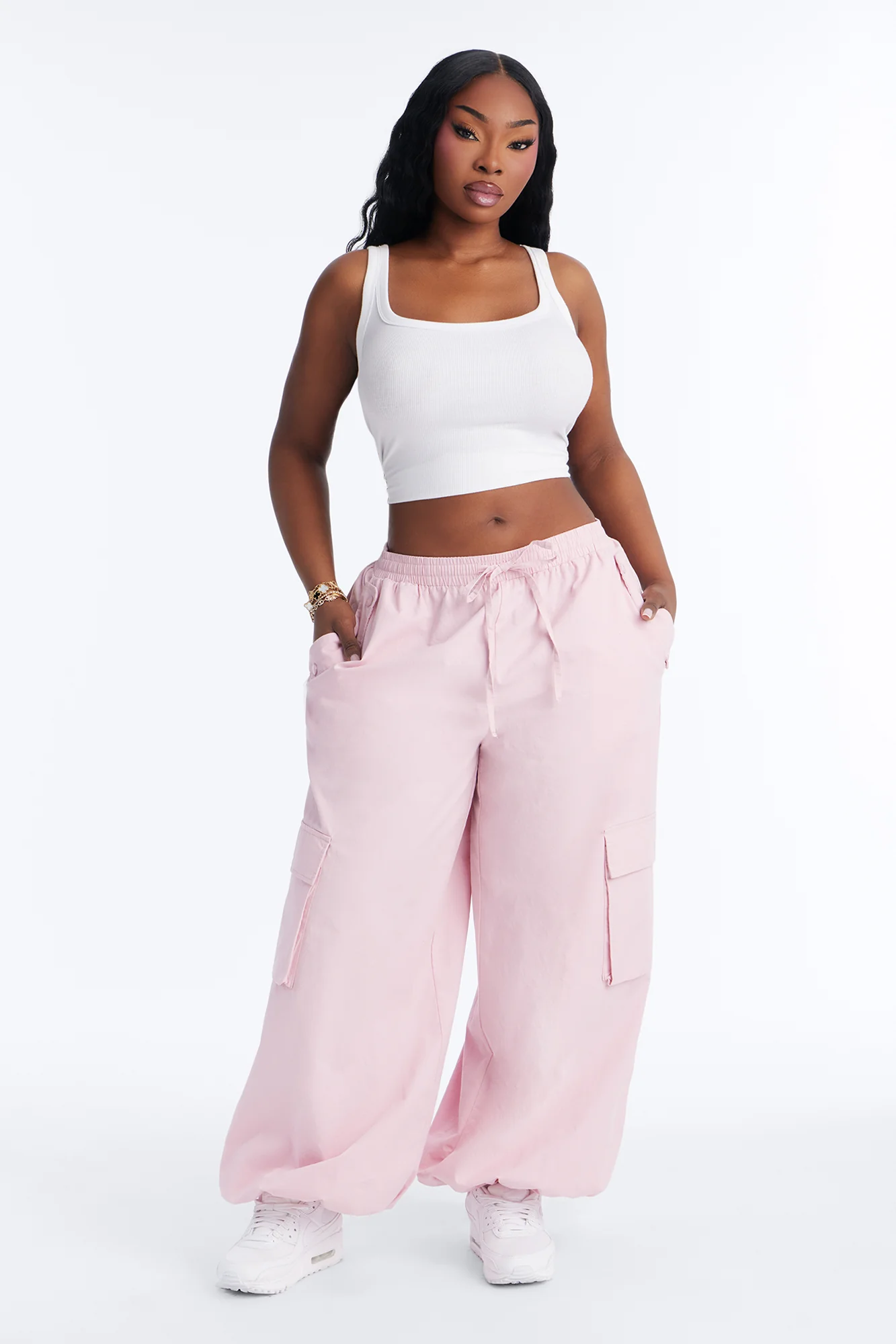 Off Duty Twill Cargo Jogger Pant 31″ - Blush - Image 4
