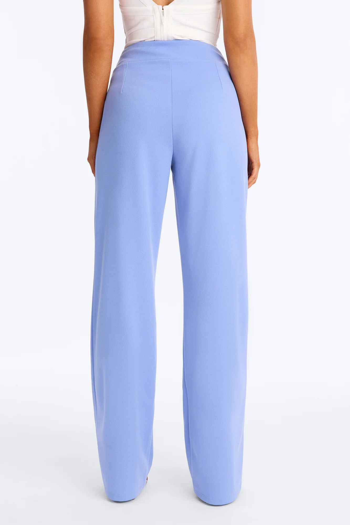 Office Tea Straight Leg Trouser Pant - Periwinkle - Image 4