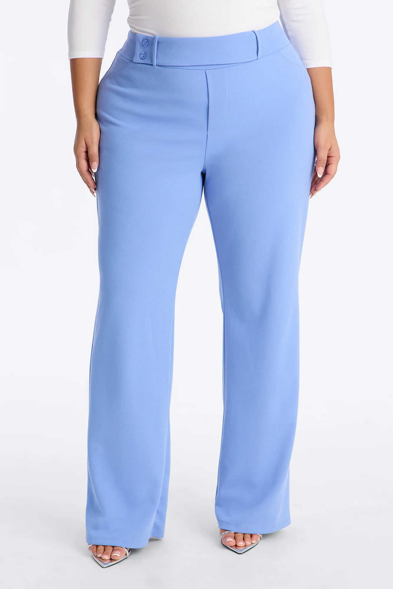 Office Tea Straight Leg Trouser Pant - Periwinkle - Image 6