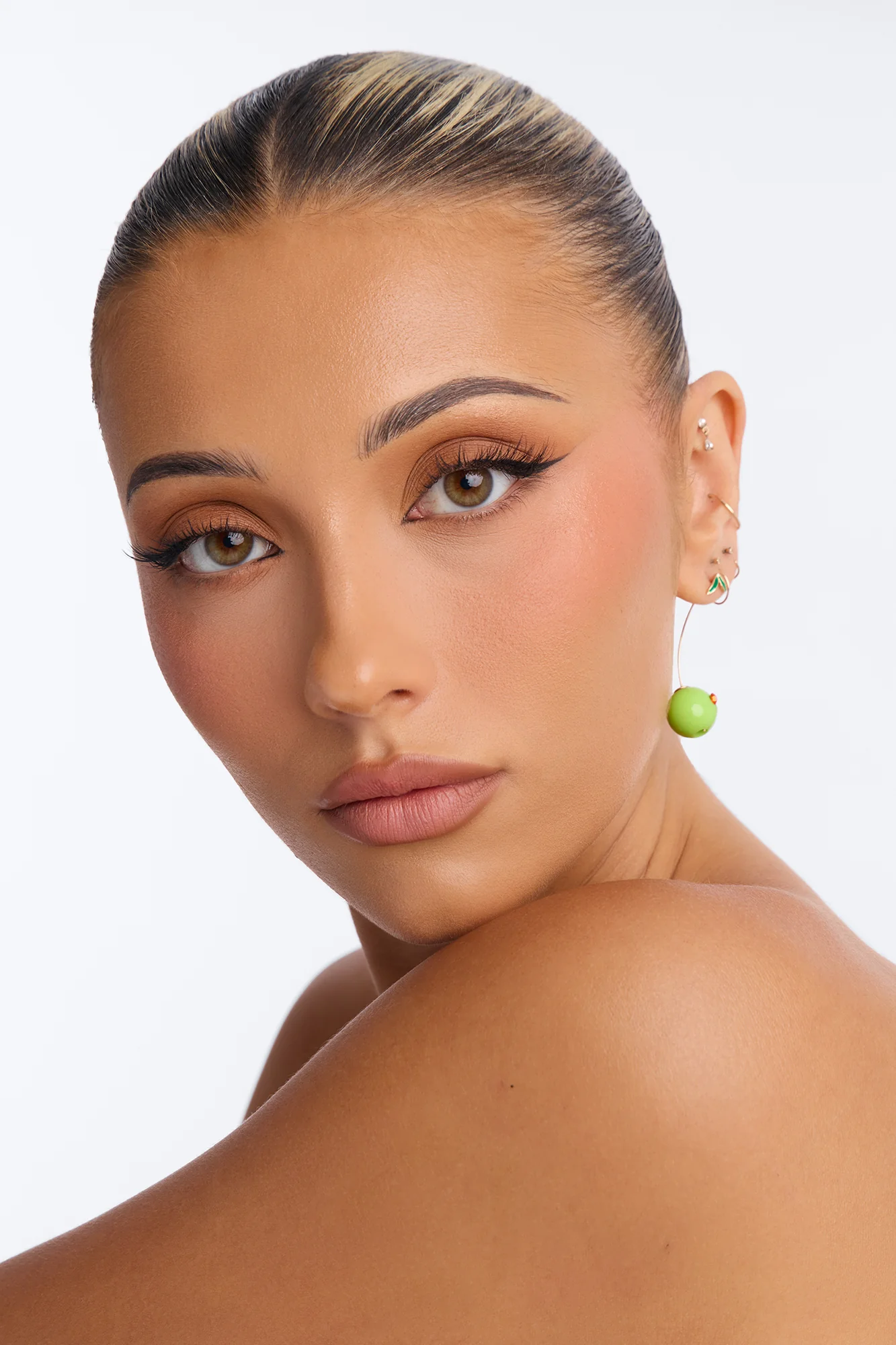 Olive You Drop Earrings - Olive - Image 2