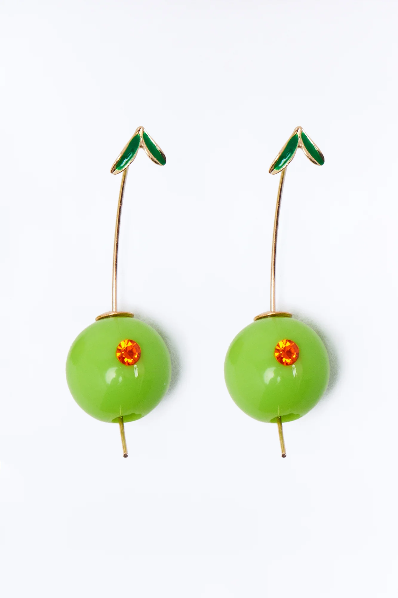 Olive You Drop Earrings - Olive - Image 3