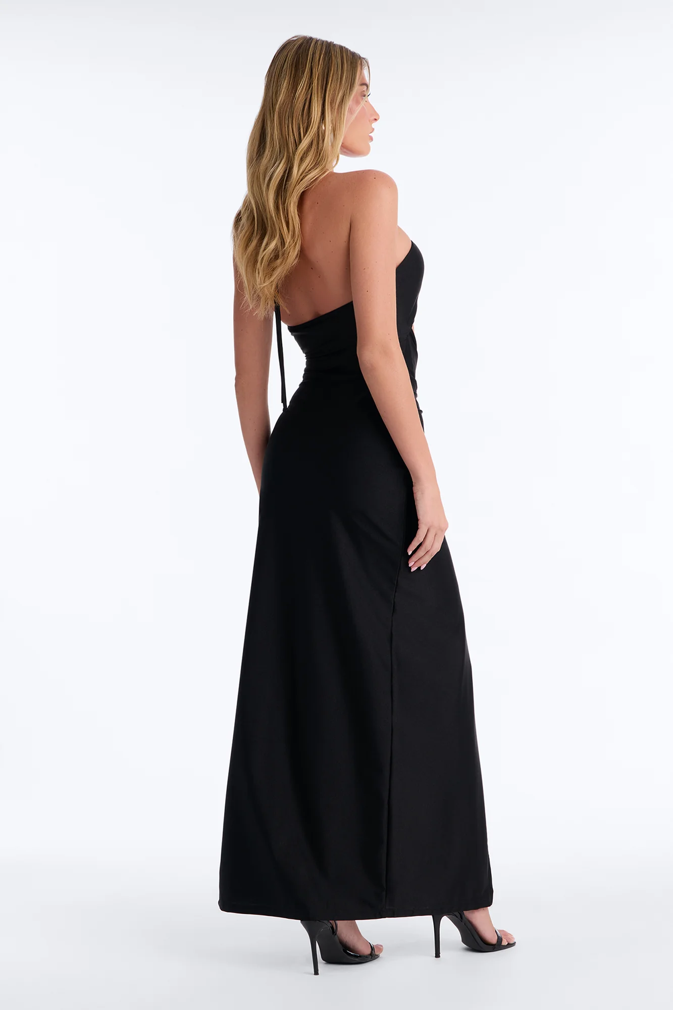 Olivea Cut Out Maxi Dress - Black - Image 4