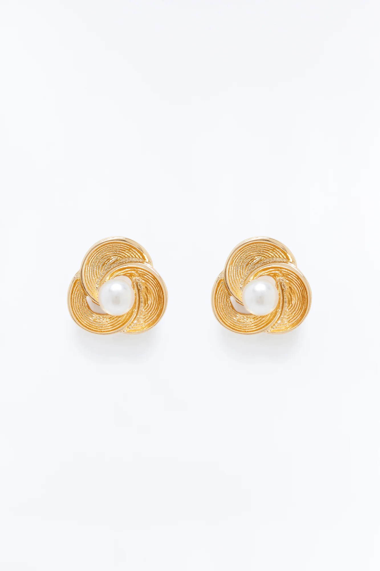 Olivia Pearl Stud Earrings - Gold/combo