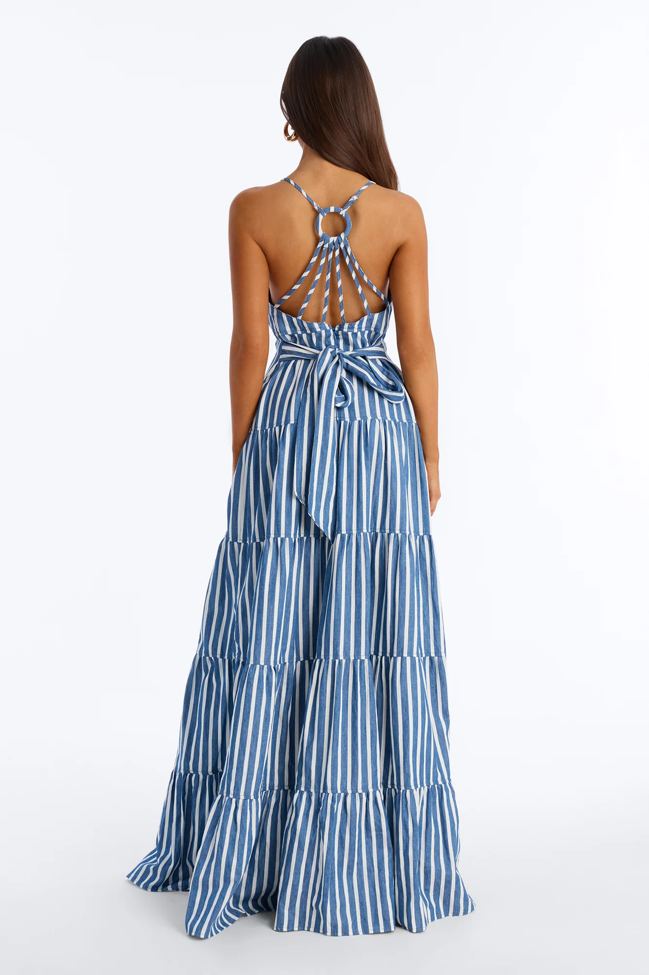 Olivia Striped Maxi Dress - Blue/combo - Image 4