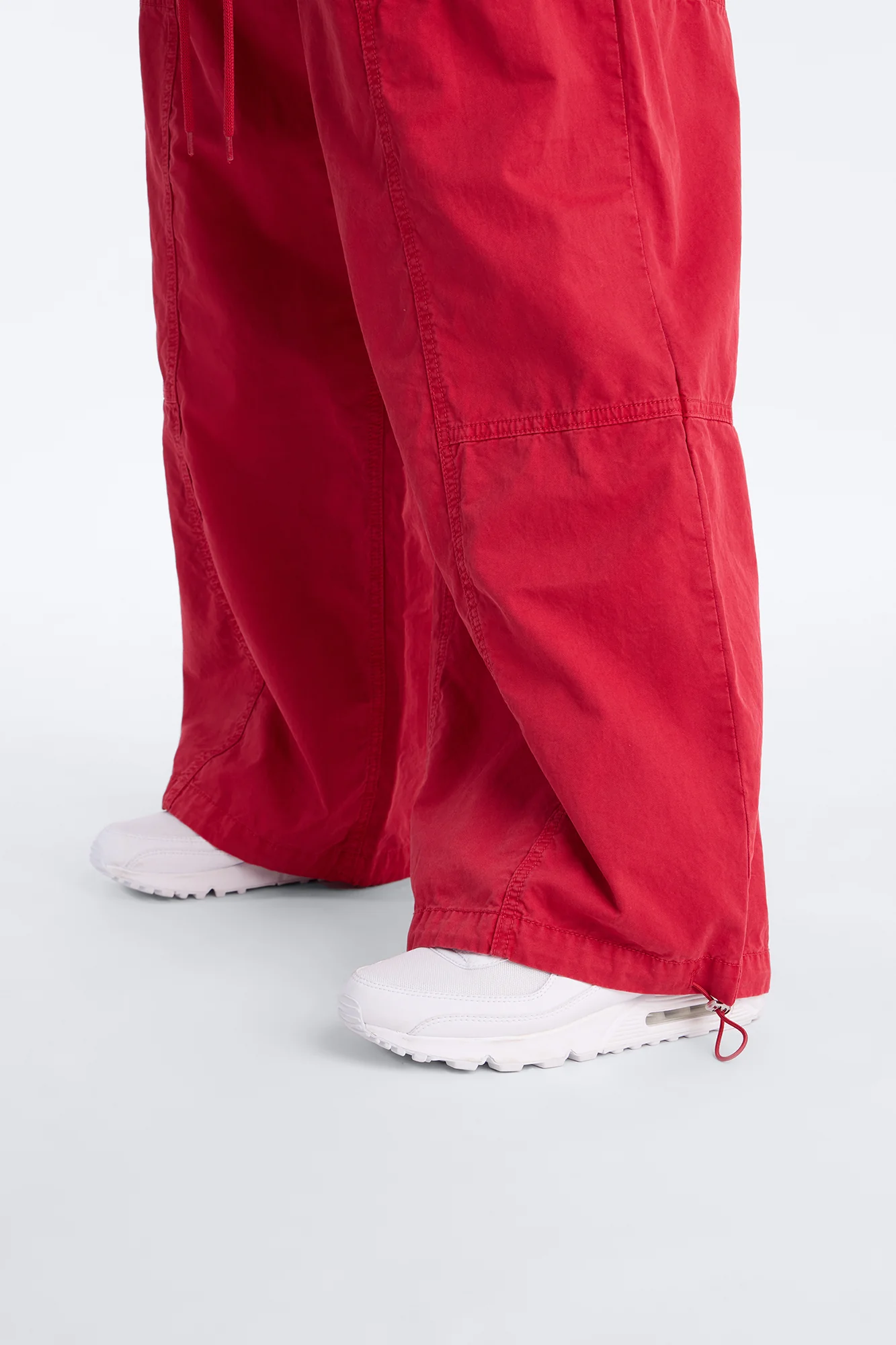 Olivia Wide Leg Jogger - Red - Image 9