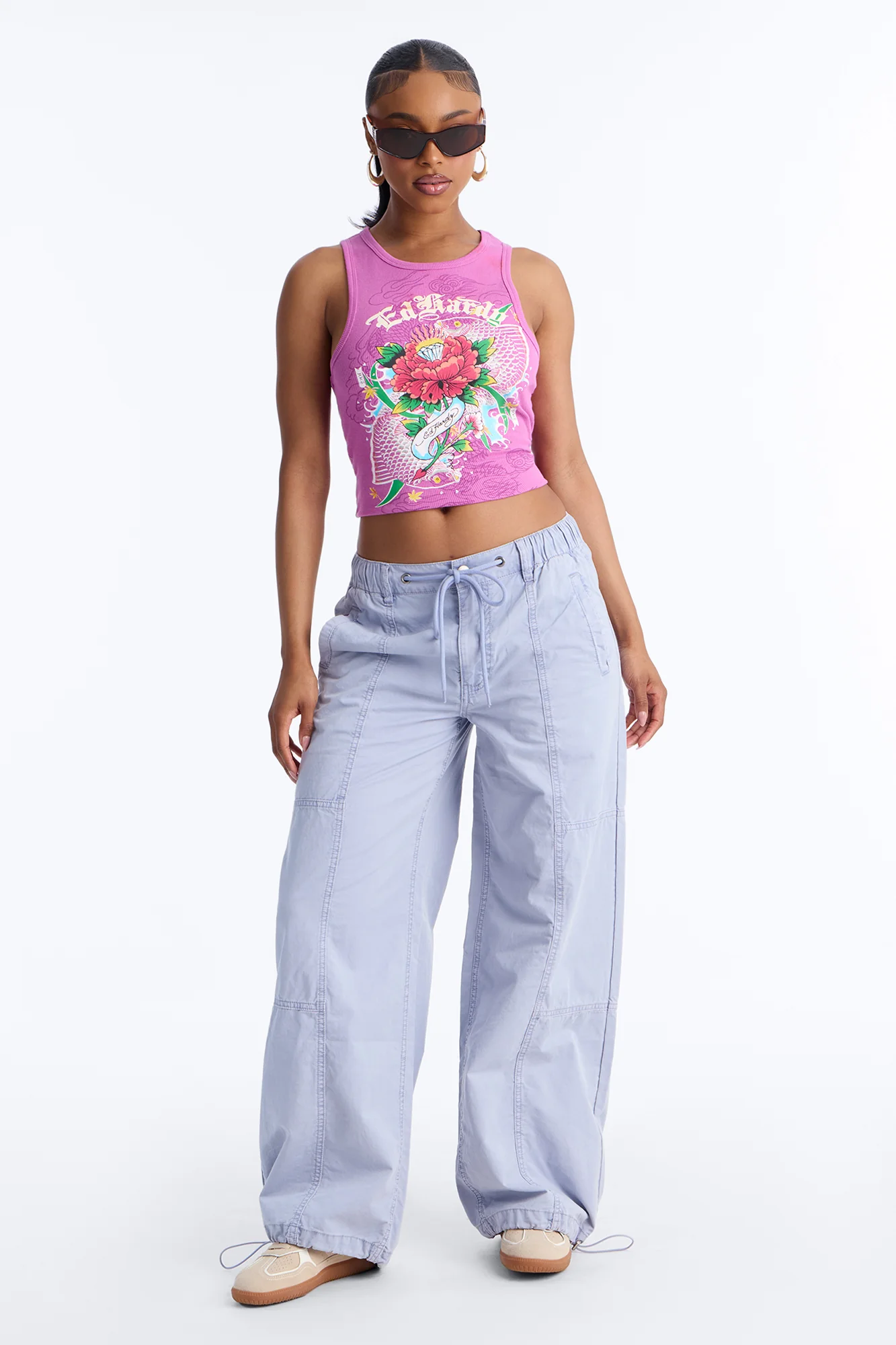 Olivia Wide Leg Jogger - Slate Grey