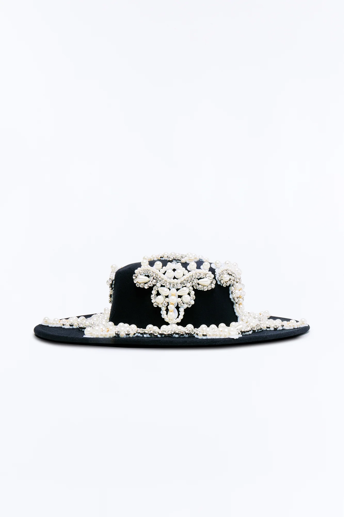 On Another Level Embellished Fedora - Black/combo - Image 3