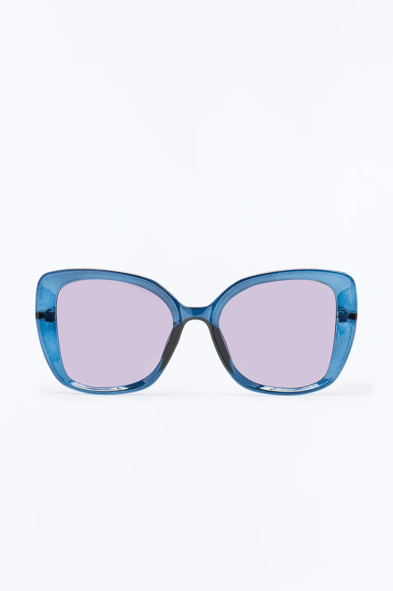 On My Good Side Cat Eye Sunglasses - Navy