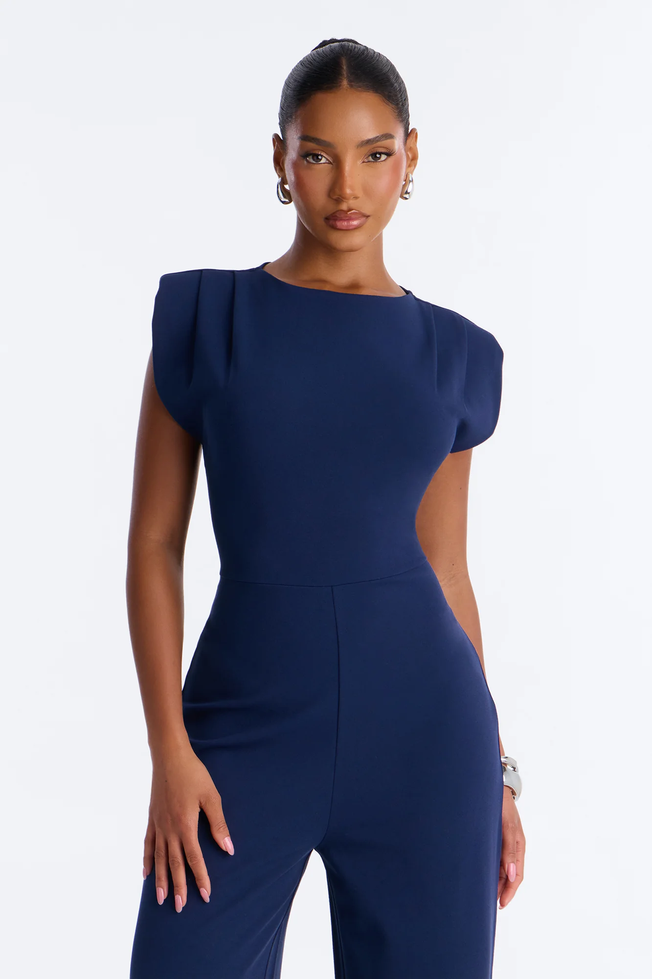 On Point Jumpsuit - Navy - Image 2