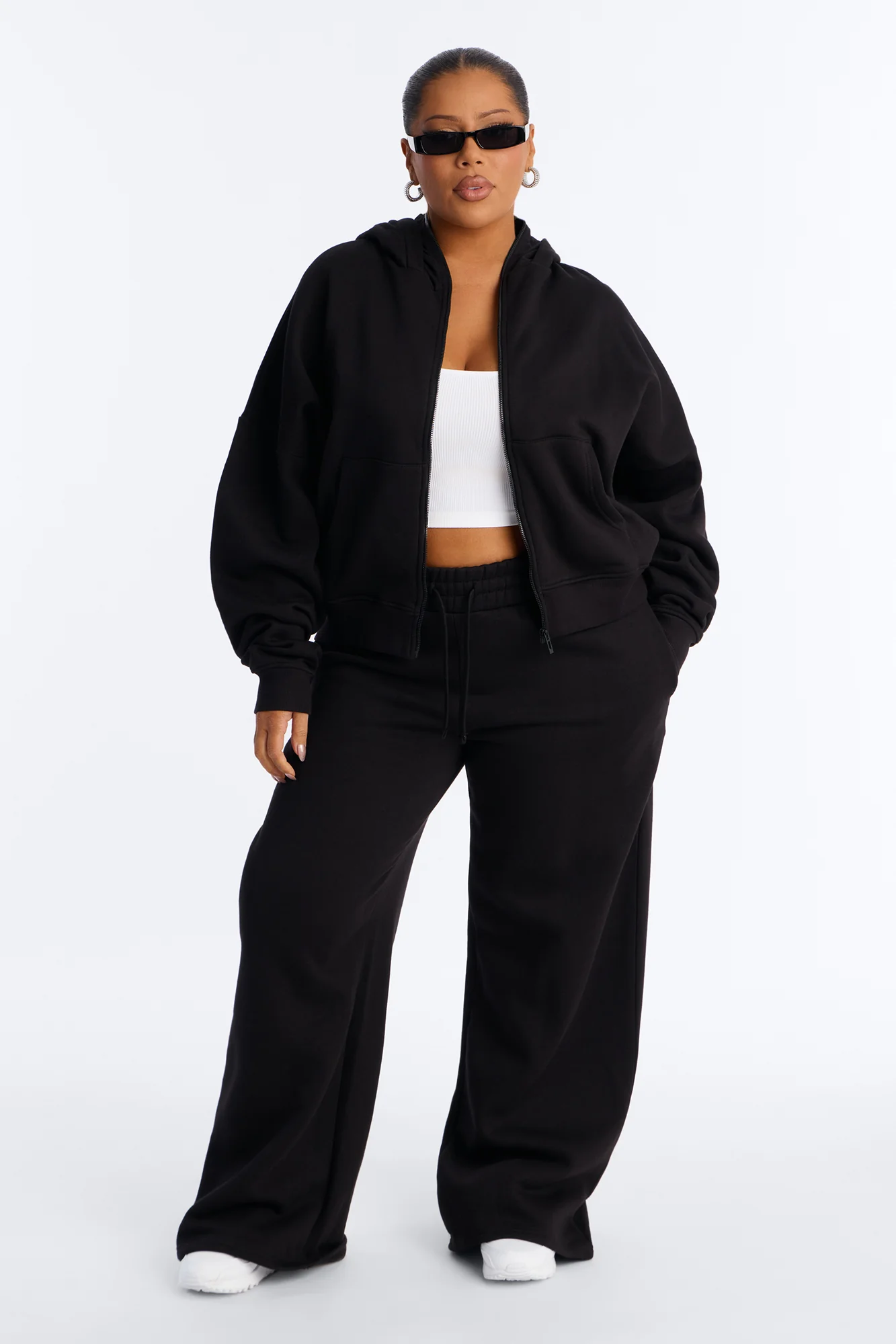 On Sight Fleece Ski Mask Hoodie - Black - Image 6