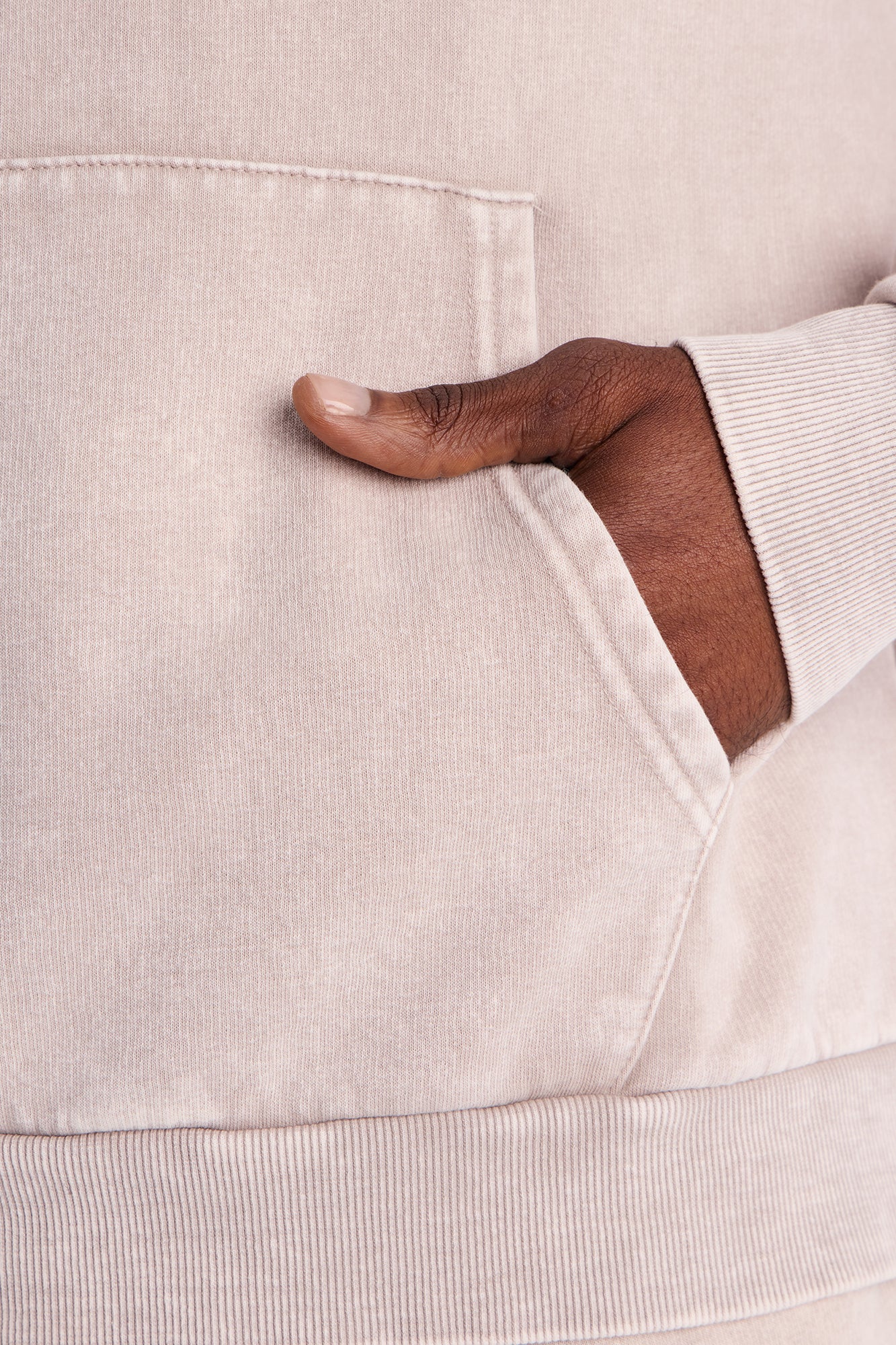 On The Go Washed Hoodie - Taupe - Image 3