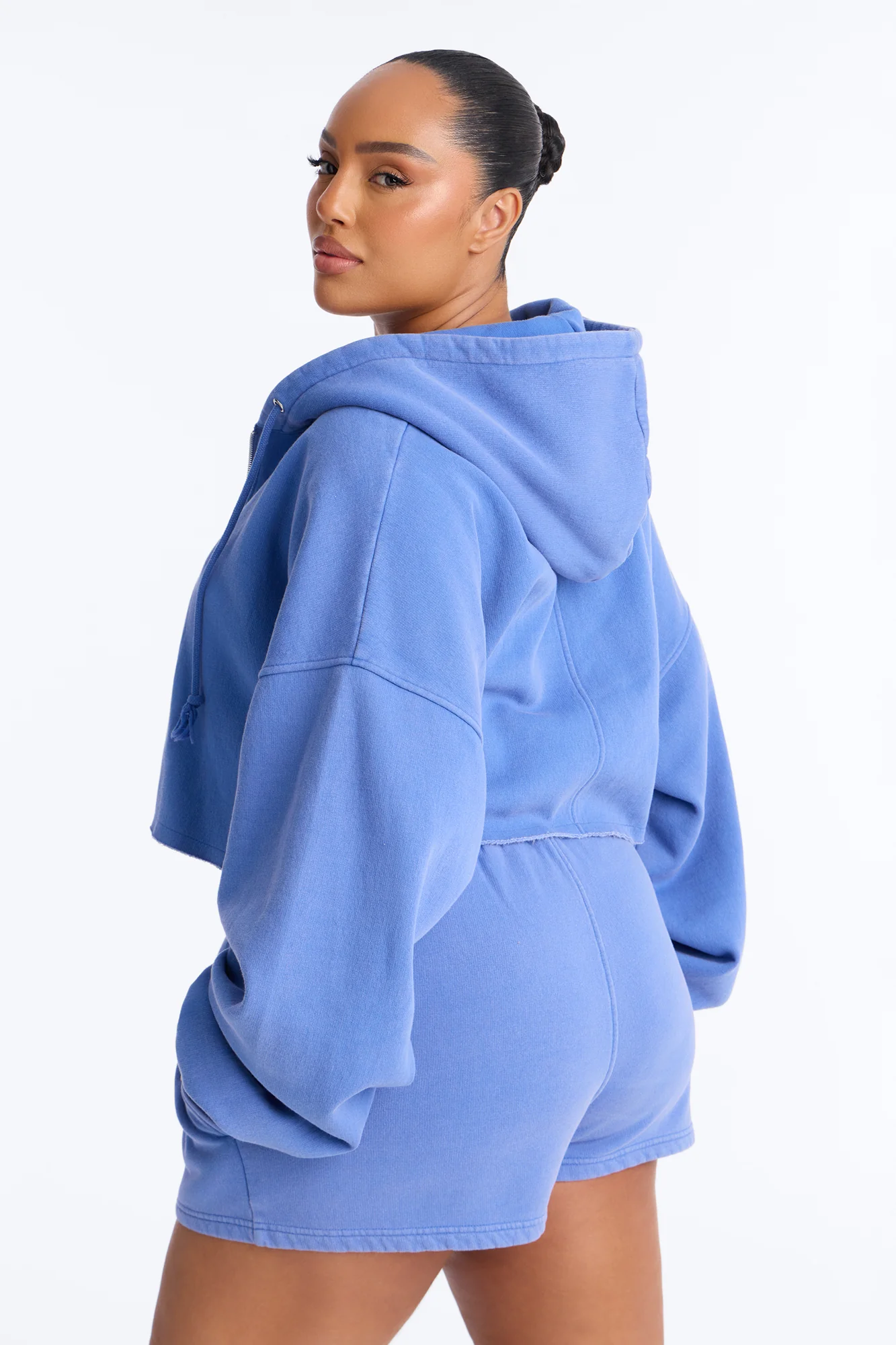 On The Go Washed Short Set - Blue - Image 8