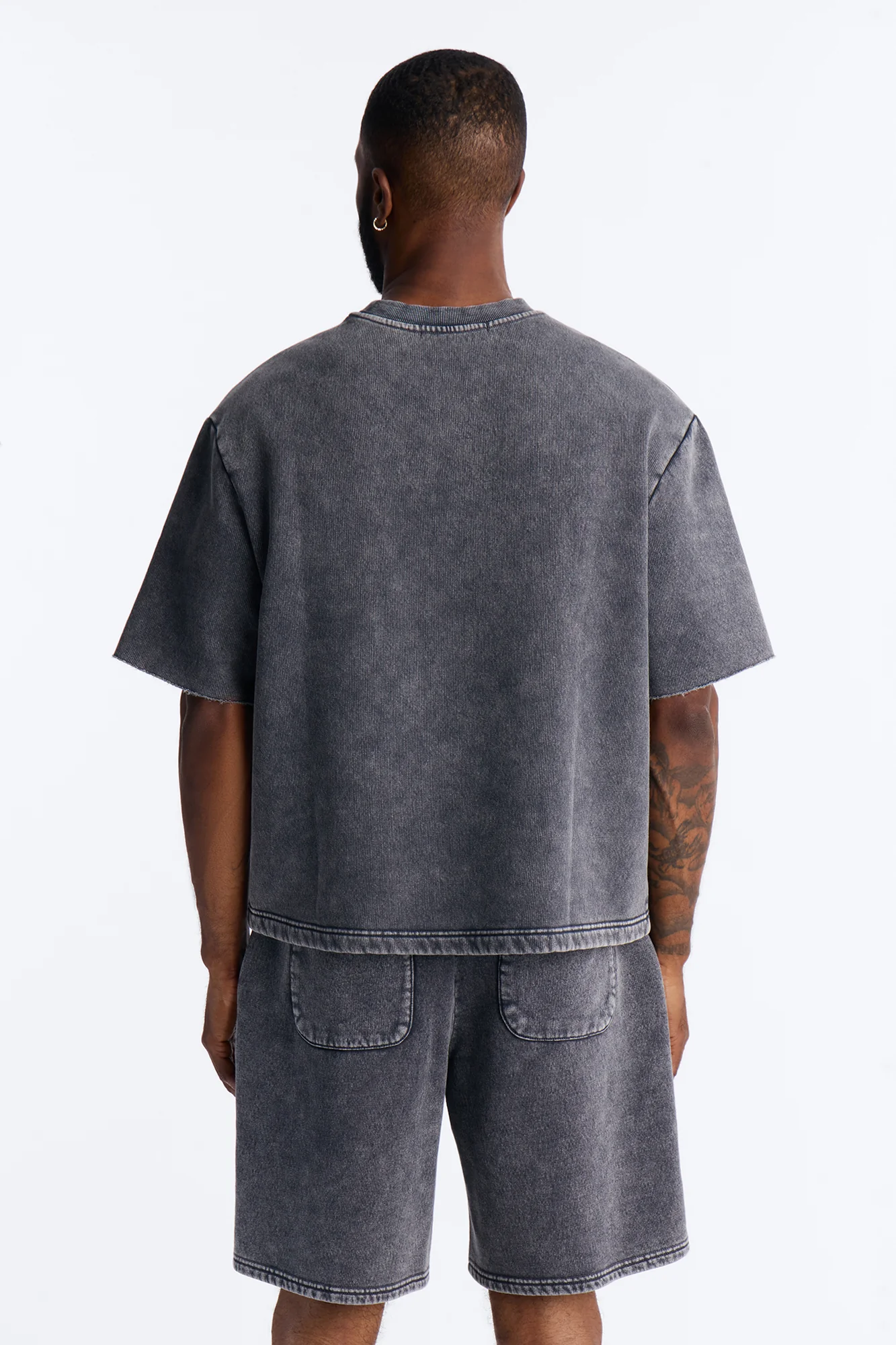 On The Go Washed Tee - Charcoal - Image 4