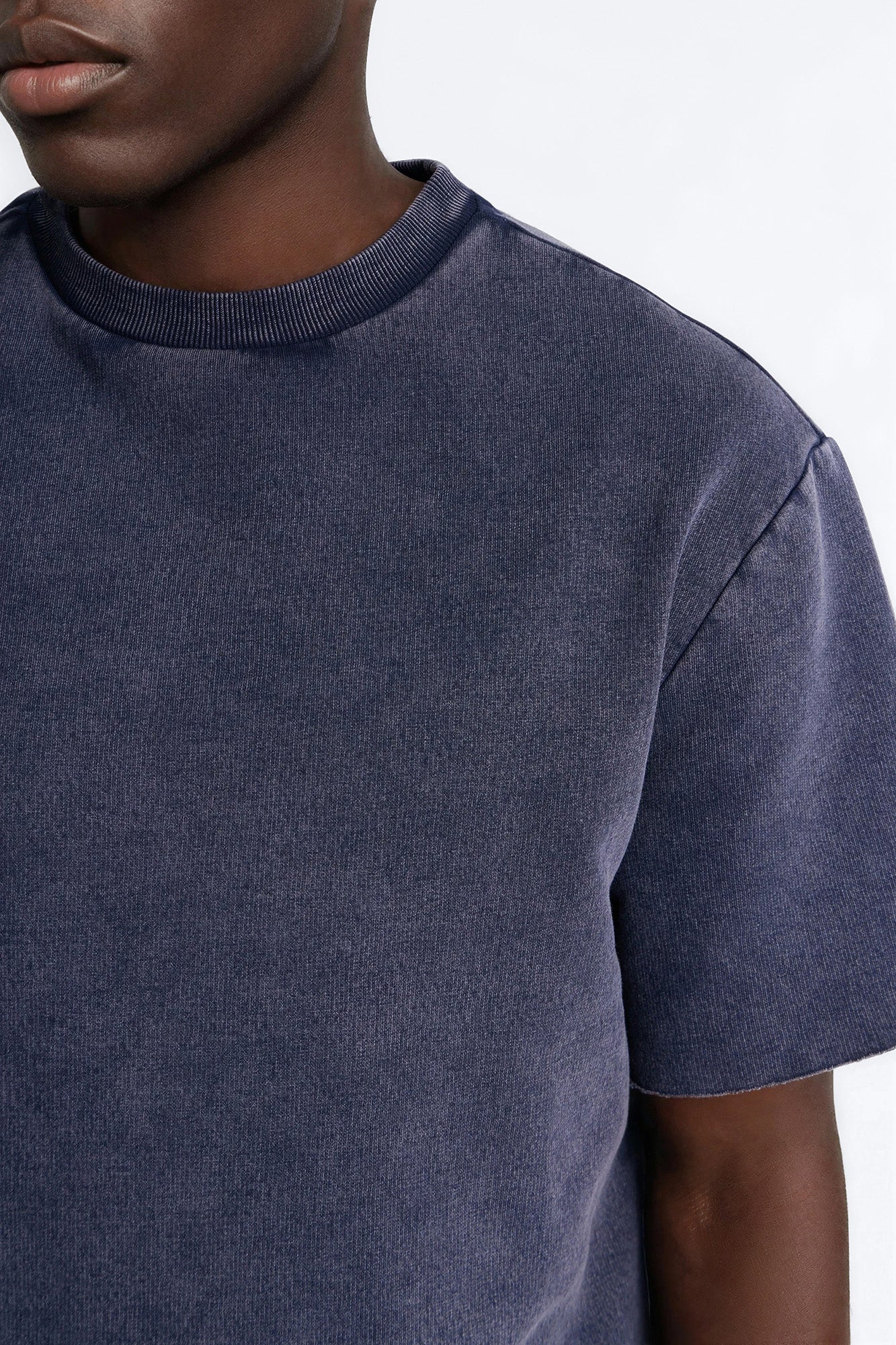 On The Go Washed Tee - Navy - Image 3