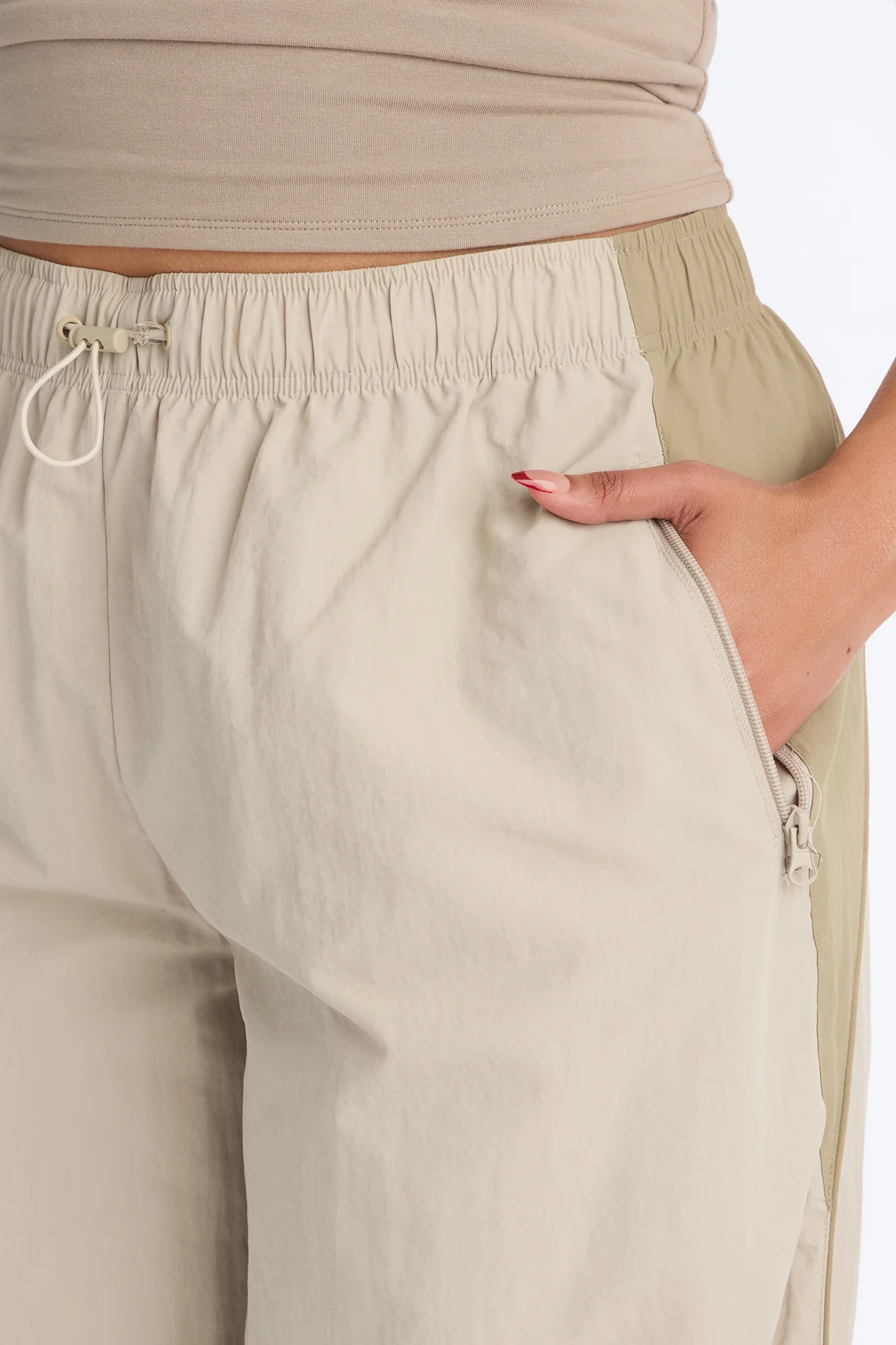 On the Go Windbreaker Joggers - Sage/combo - Image 7