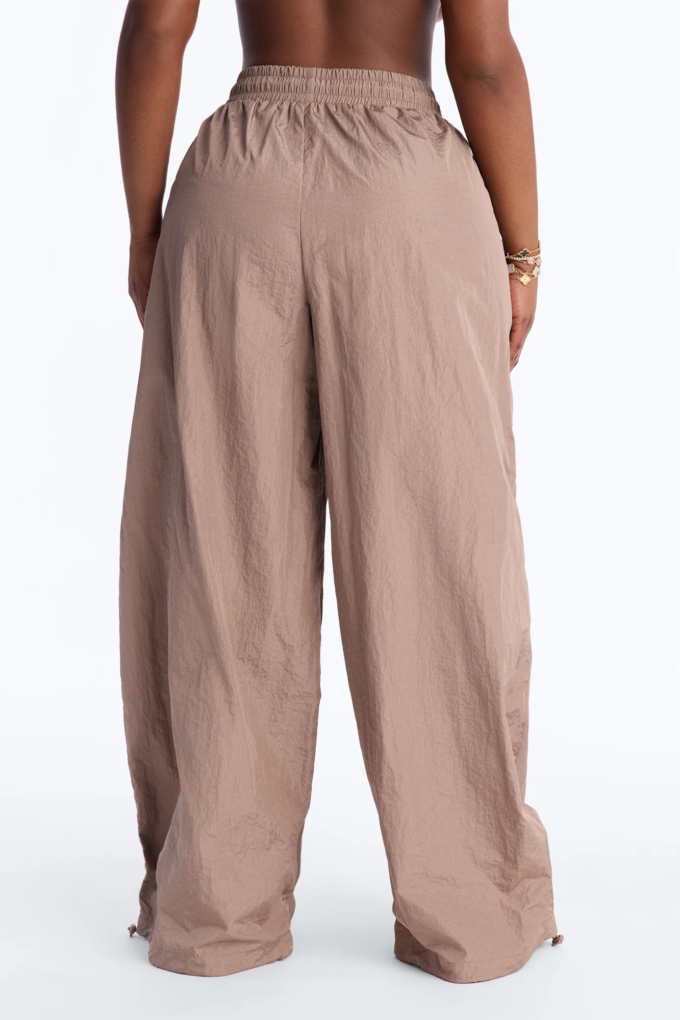 On The Move Oversized Windbreaker Jogger Pant - Caffe - Image 7