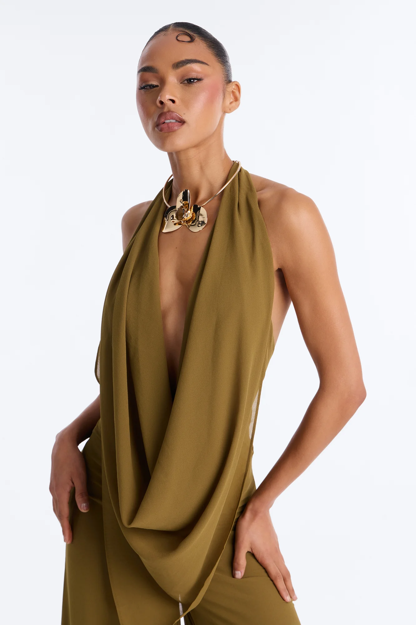On Your Own Time Choker Necklace - Gold - Image 2