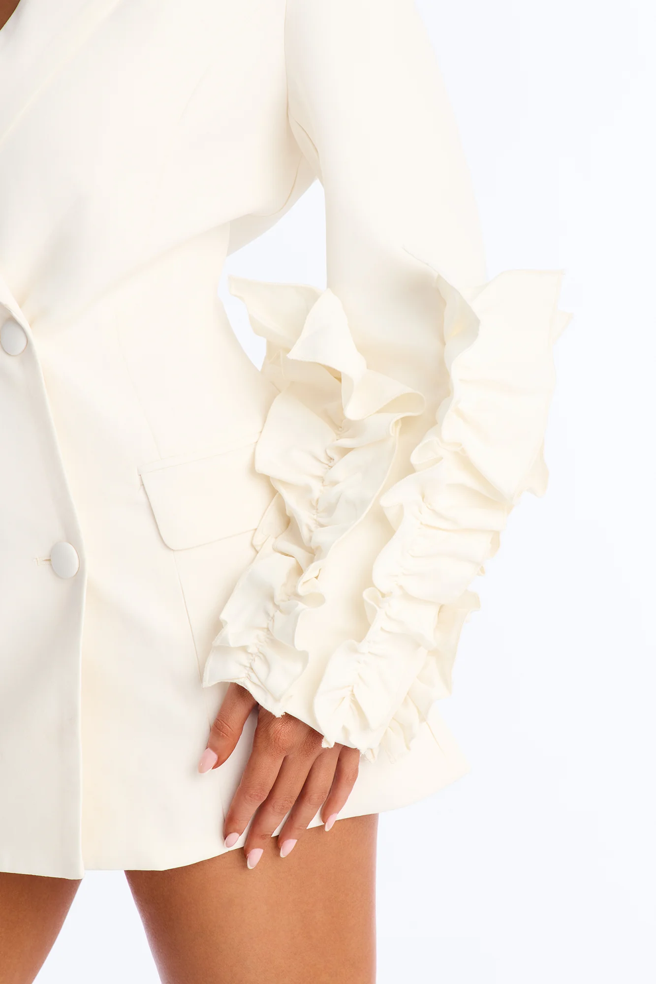 One Night In Spain Blazer - Ivory - Image 3