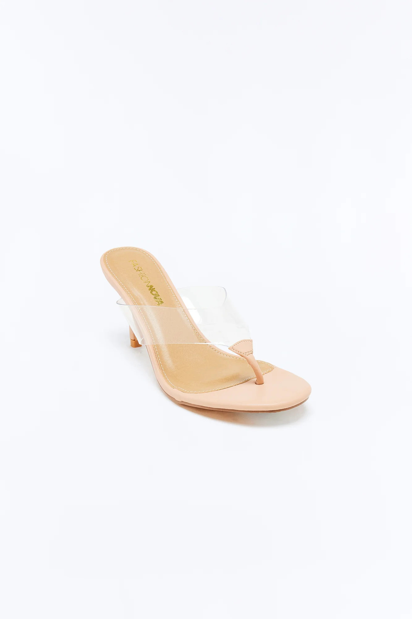 One Way Thong Heels - Nude - Image 2