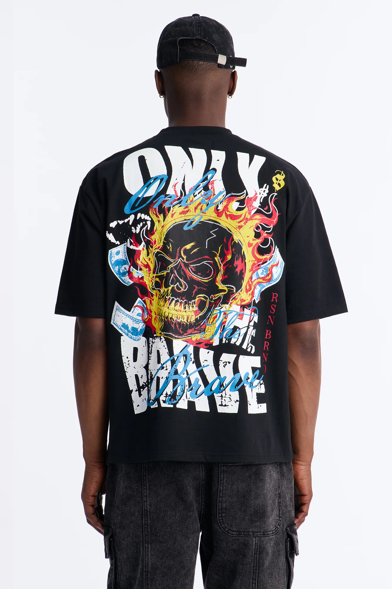 Only The Brave Oversized Short Sleeve Tee - Black