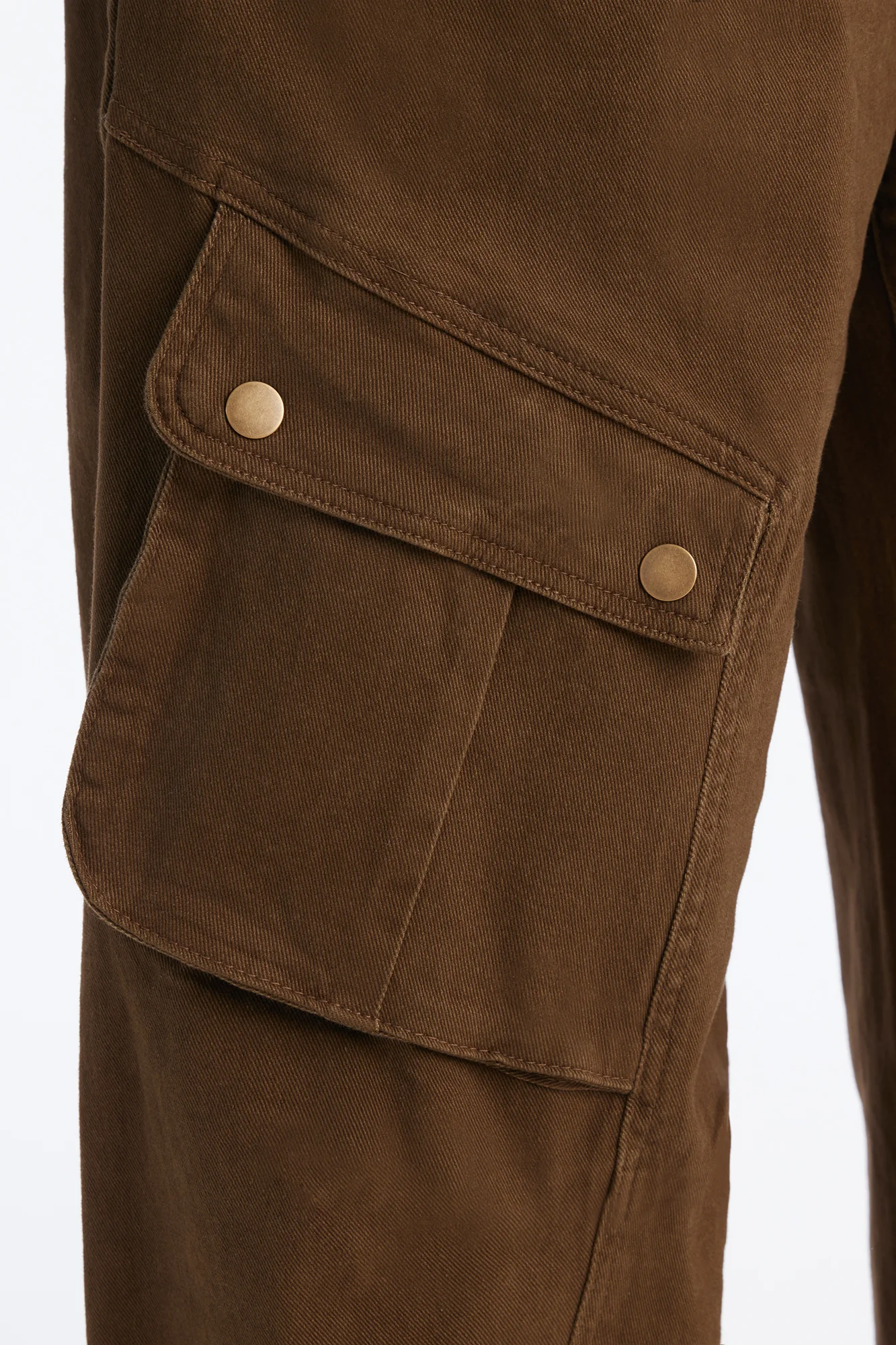 Open Ranks Stretch Cargo Jeans - Olive - Image 7
