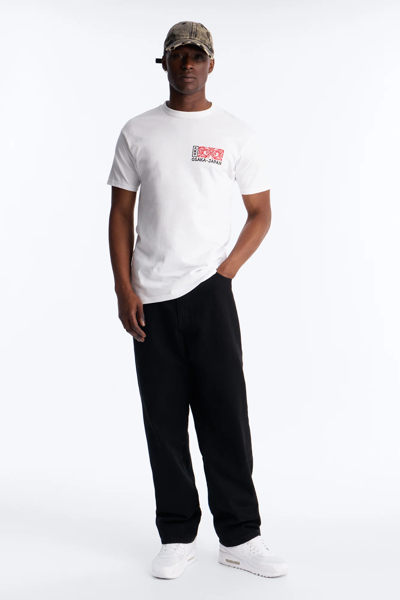 Osaka Japan Tiger Short Sleeve Tee - White - Image 2