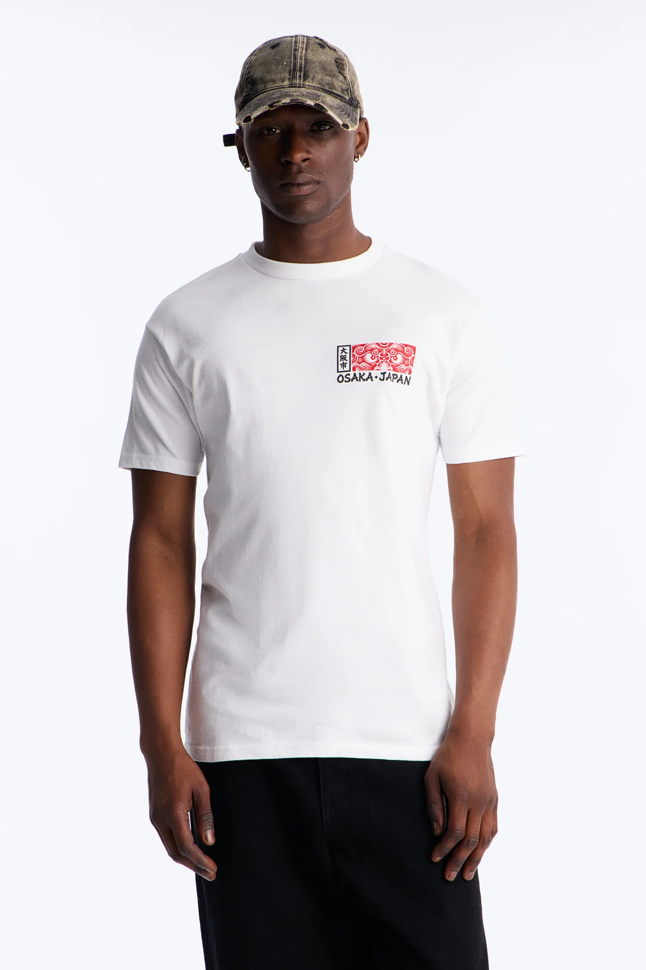 Osaka Japan Tiger Short Sleeve Tee - White - Image 4