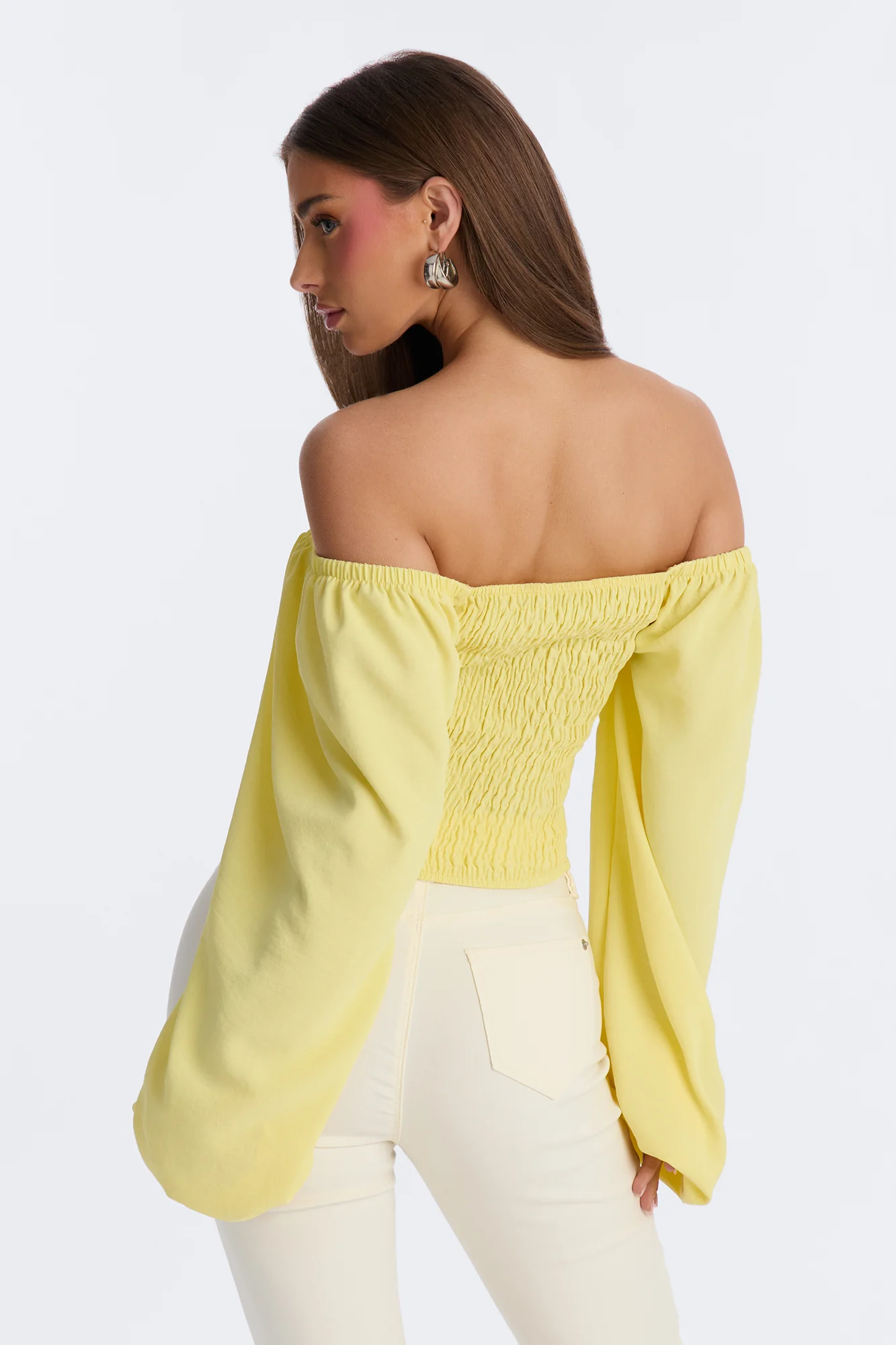 Out To Play Lace Up Airflow Top - Butter Yellow - Image 4