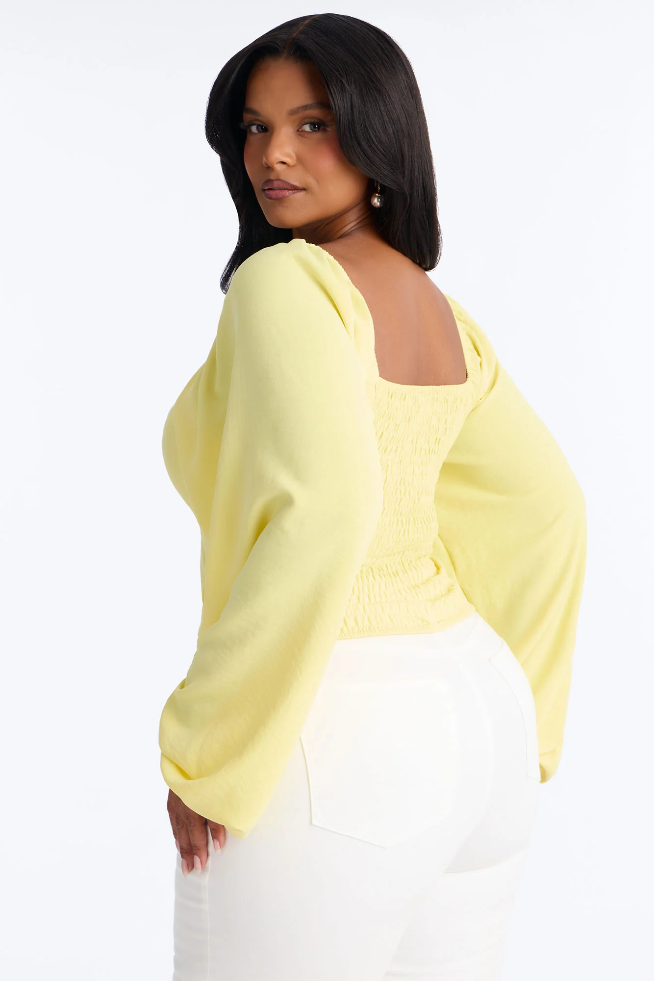 Out To Play Lace Up Airflow Top - Butter Yellow - Image 8