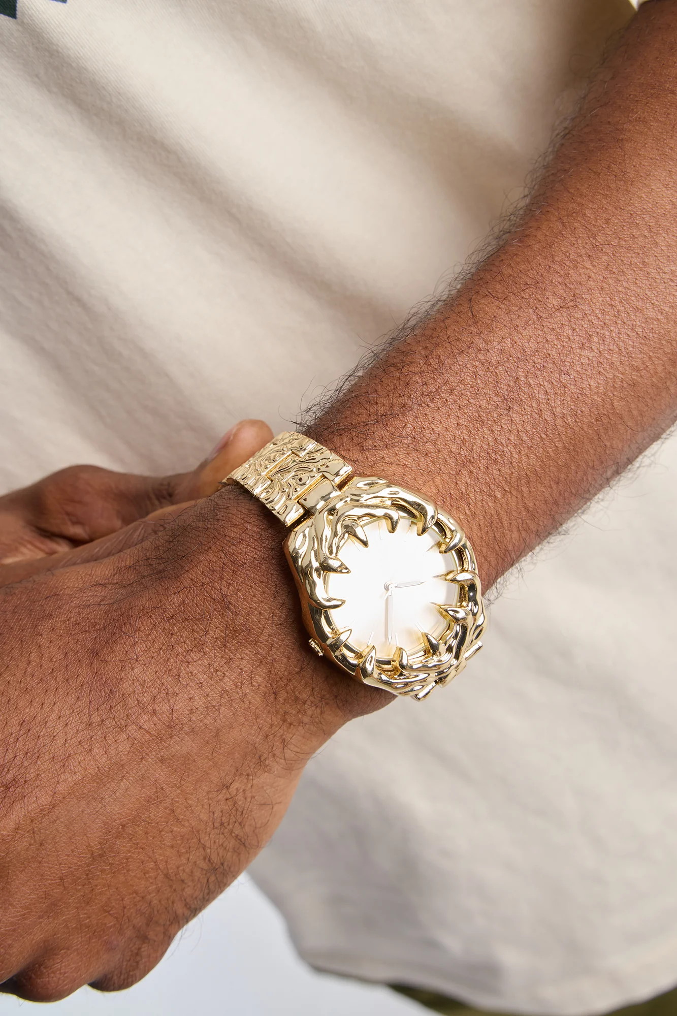 Over The Moon Analog Watch - Gold/Gold