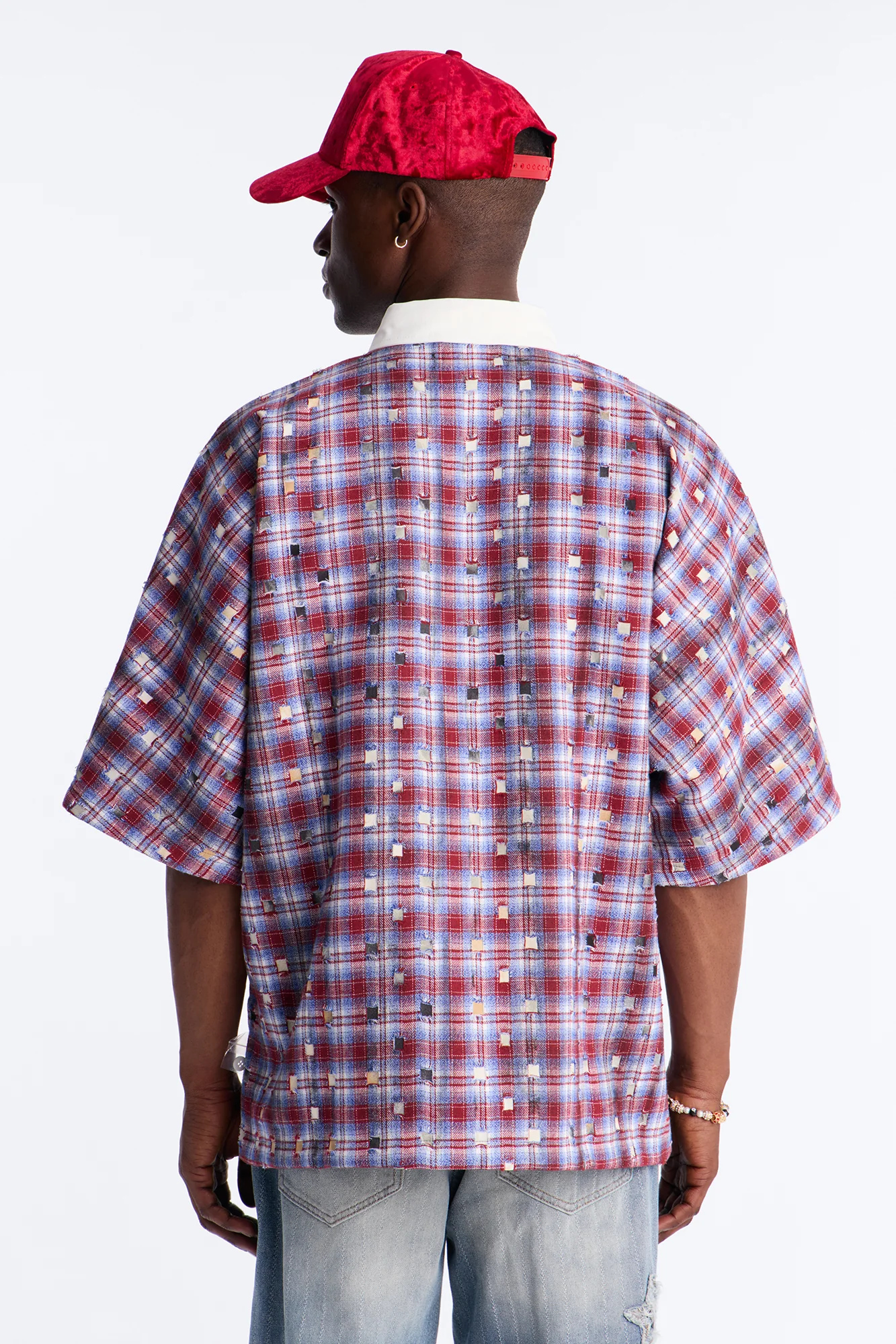 Oversized Desert Tempo Polo Shirt - Red - Image 4