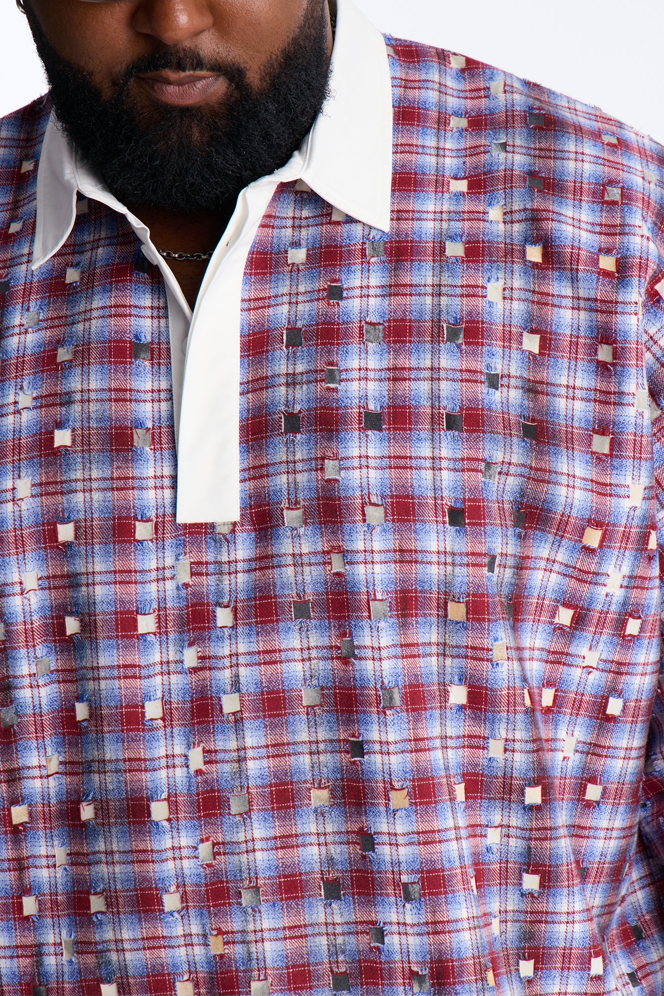 Oversized Desert Tempo Polo Shirt - Red - Image 7