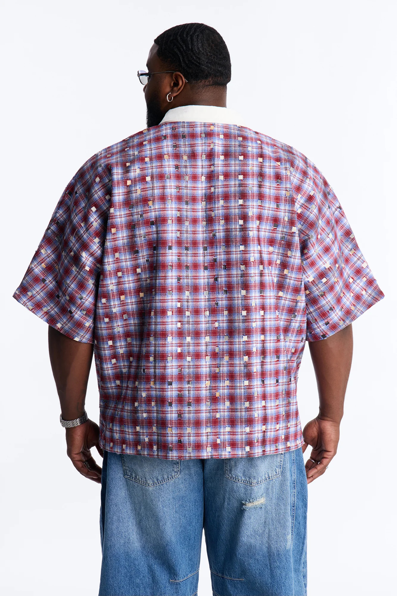 Oversized Desert Tempo Polo Shirt - Red - Image 8