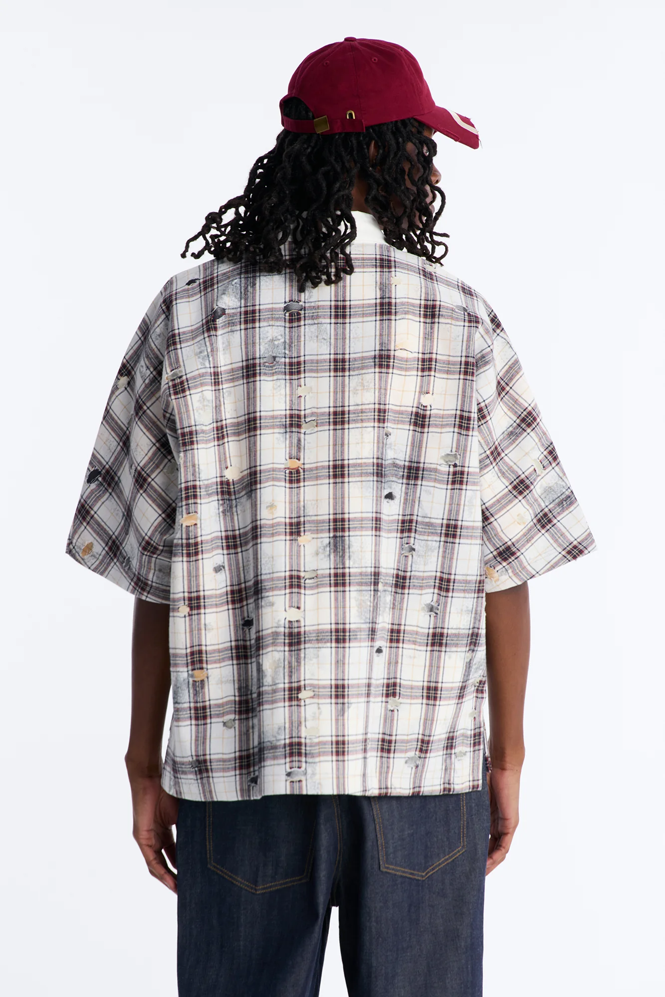 Oversized Desert Vibe Polo Shirt - Grey - Image 4