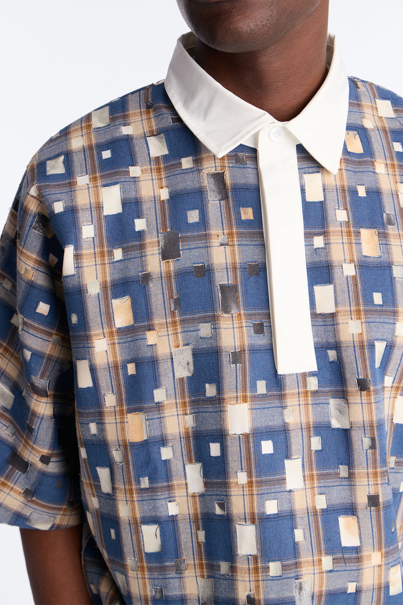 Oversized Dustwave Polo Shirt - Blue - Image 4