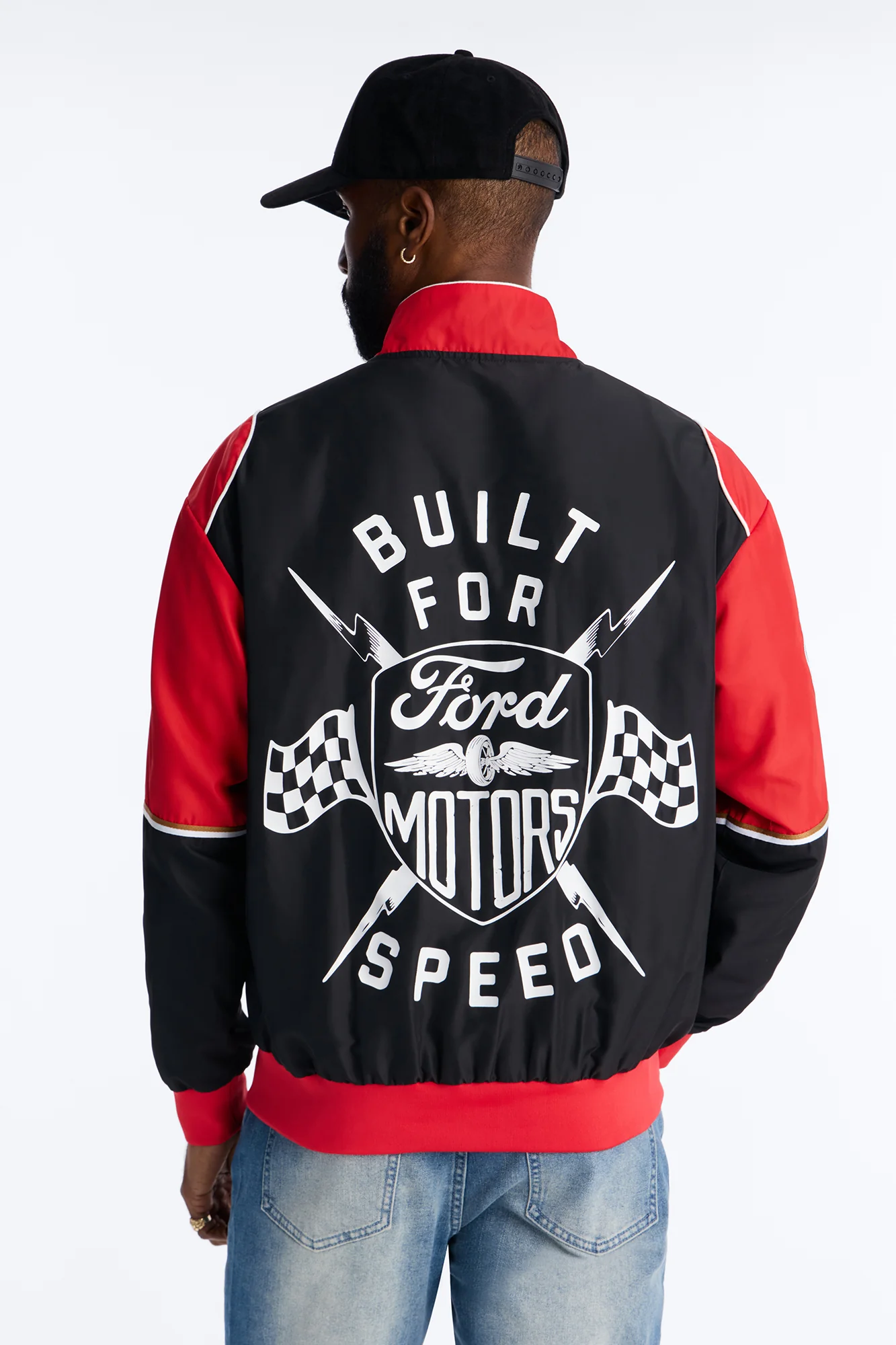 Oversized Ford Need For Speed Racing Jacket - Red - Image 4