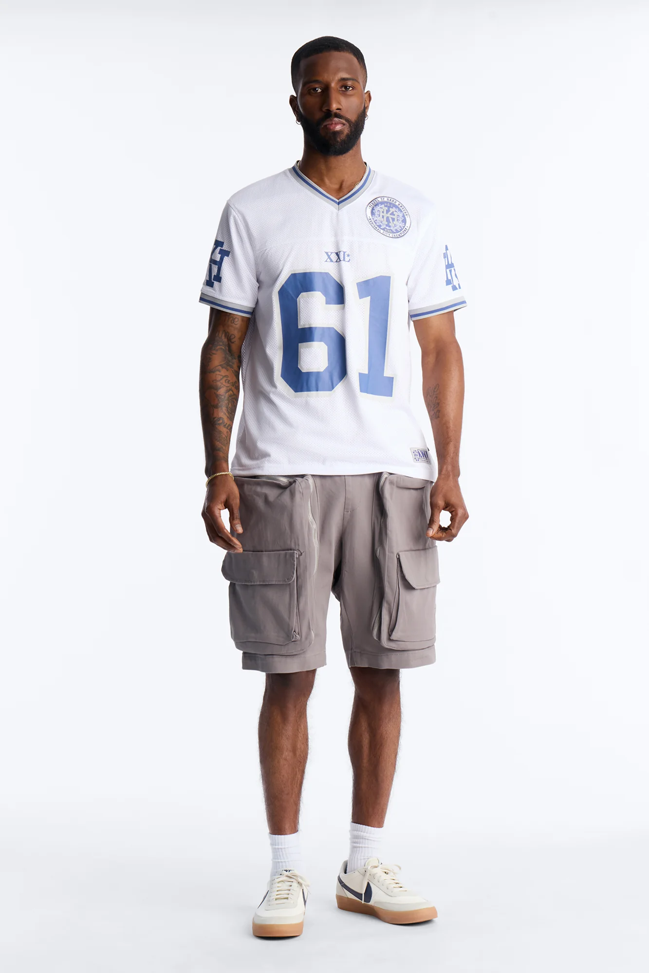 Oversized Maxed Out Utility Pocket Short - Grey - Image 2