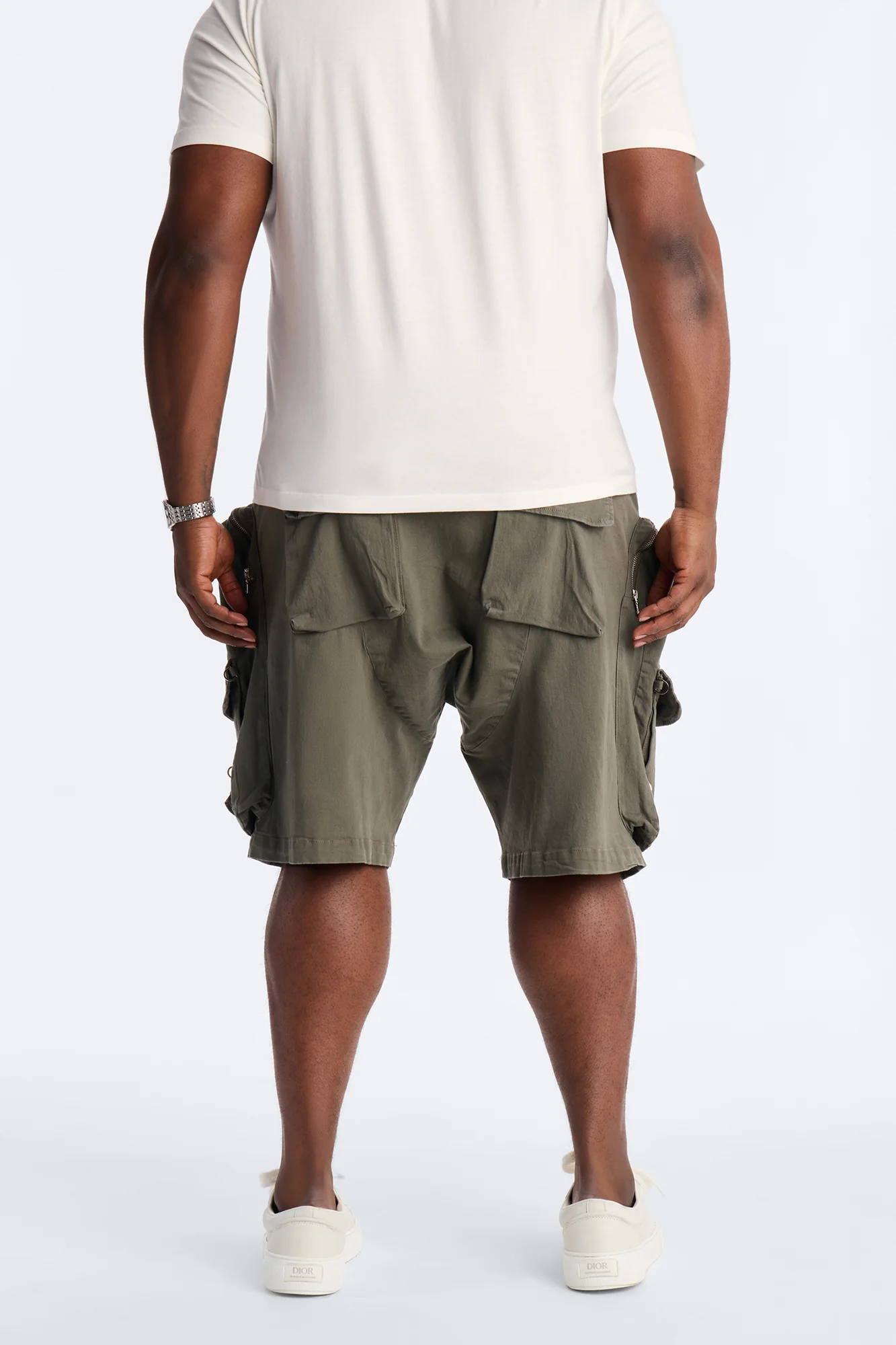 Oversized Maxed Out Utility Pocket Short - Olive - Image 8