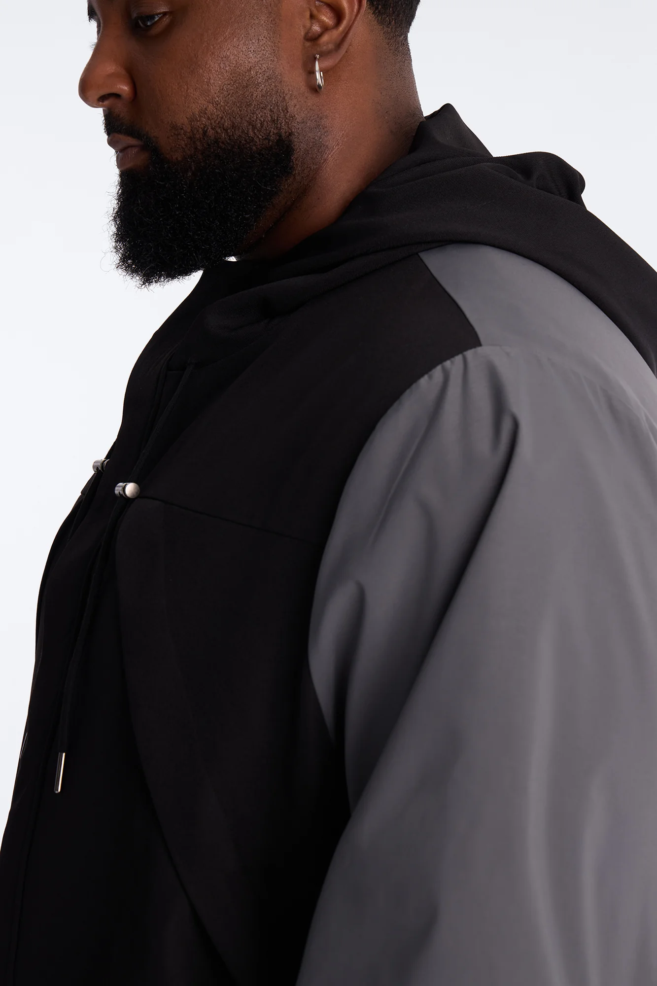 Oversized Montalvo Mixed Worlds Shirt Jacket - Black - Image 7