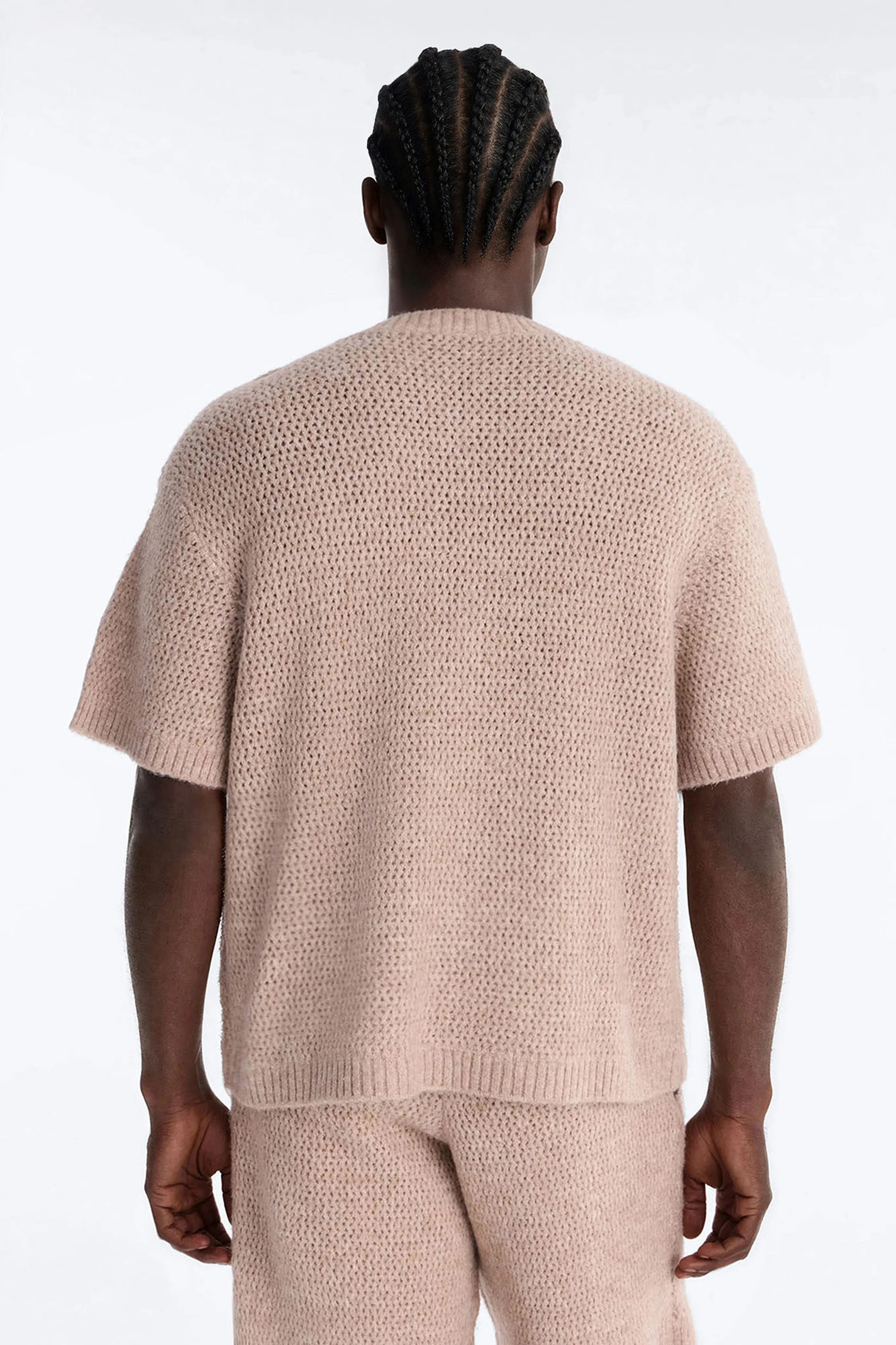 Oversized Venice Sweater Shirt - Stone - Image 3
