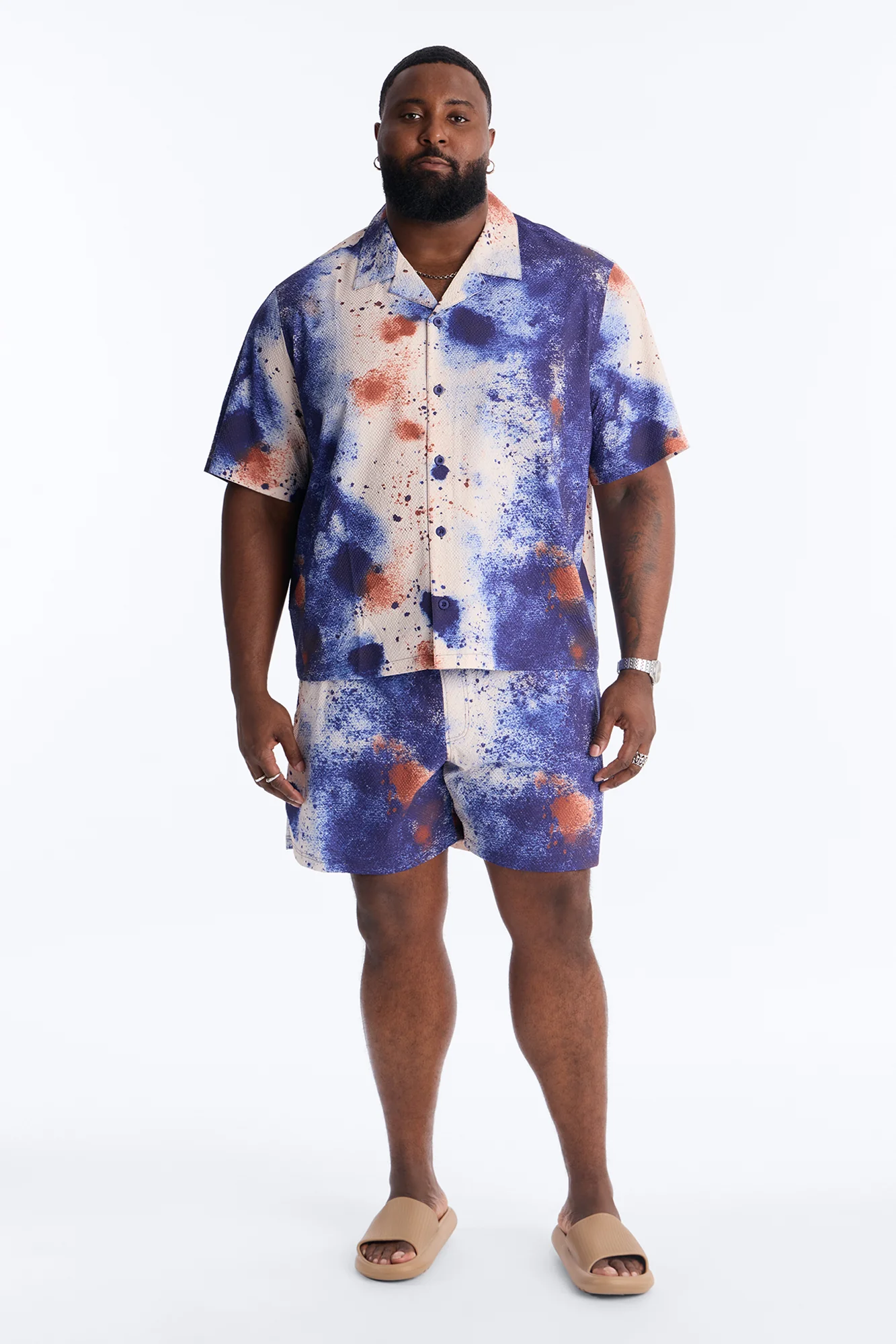 Oxide Seersucker Swim Trunk 6″ - Multi Color - Image 6